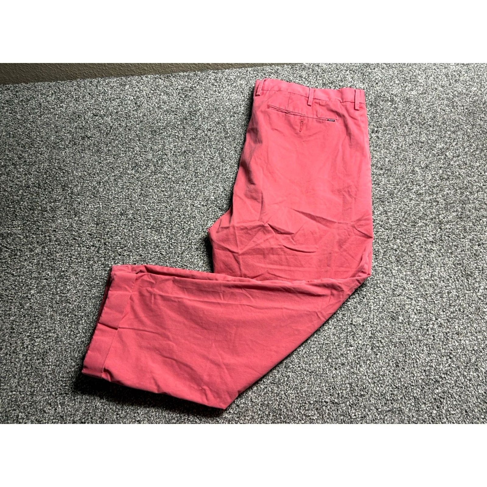 Polo Ralph Lauren Polo Ralph Lauren Chino Pants Mens 40x32 Pink Cotton Blend Stretch Straight Fit - Vintage - Business Casual Size US L / EU 52-54 / 3 - 2 Thumbnail
