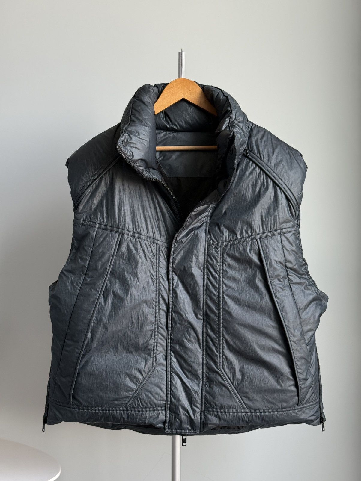 Juun.J Juun.J Technical Padded Hooded Vest Green Nylon Avant Garde Size US M / EU 48-50 / 2 - 5 Thumbnail