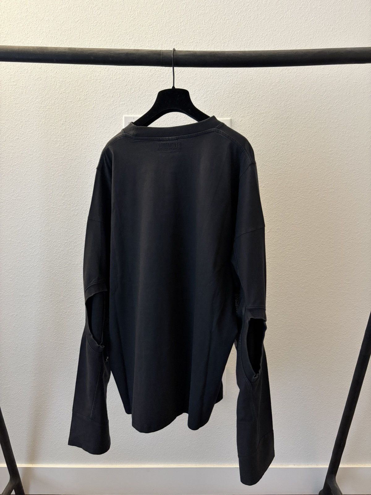 Vetements Cof Decadence Cut-Up Long Sleeve T-Shirt - Black Size US L / EU 52-54 / 3 - 2 Thumbnail
