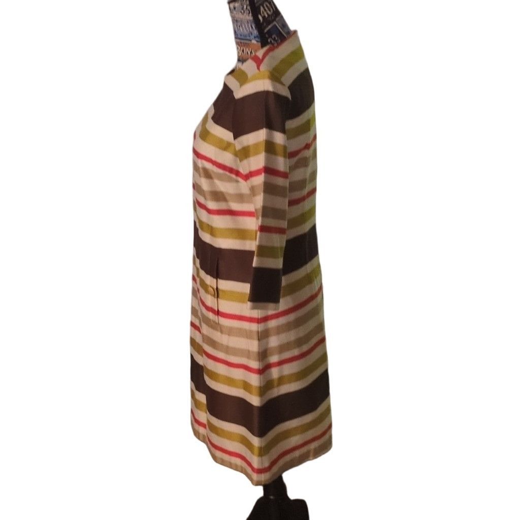 J.McLaughlin J. McLaughlin Striped 3/4 Sleeve Tunic Dress Size 2 Size XS / US 0-2 / IT 36-38 - 5 Thumbnail