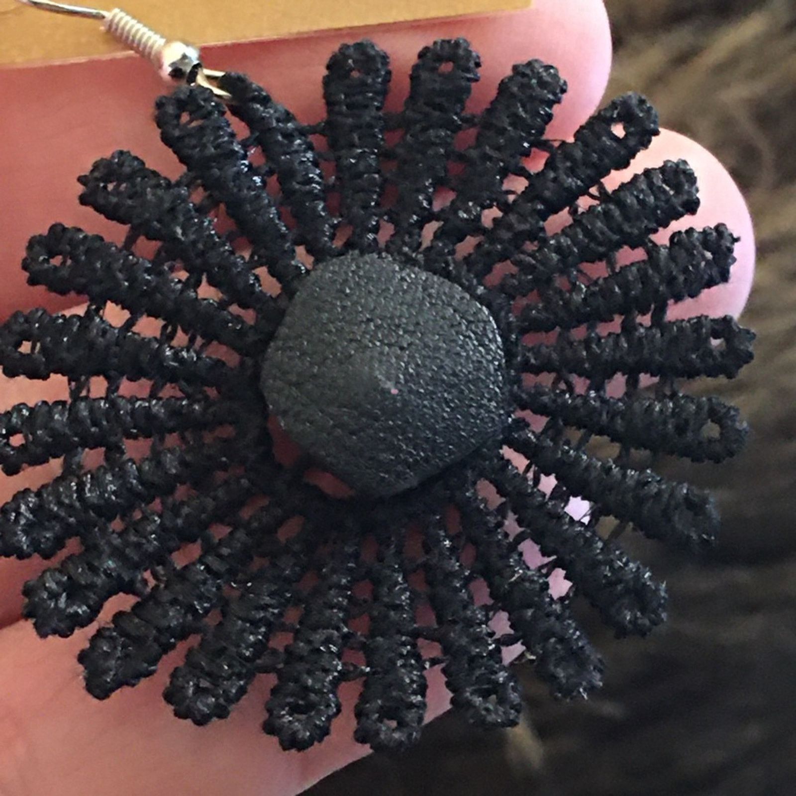 Vintage Handmade vintage lace faux pearl boho earrings Size ONE SIZE - 5 Thumbnail