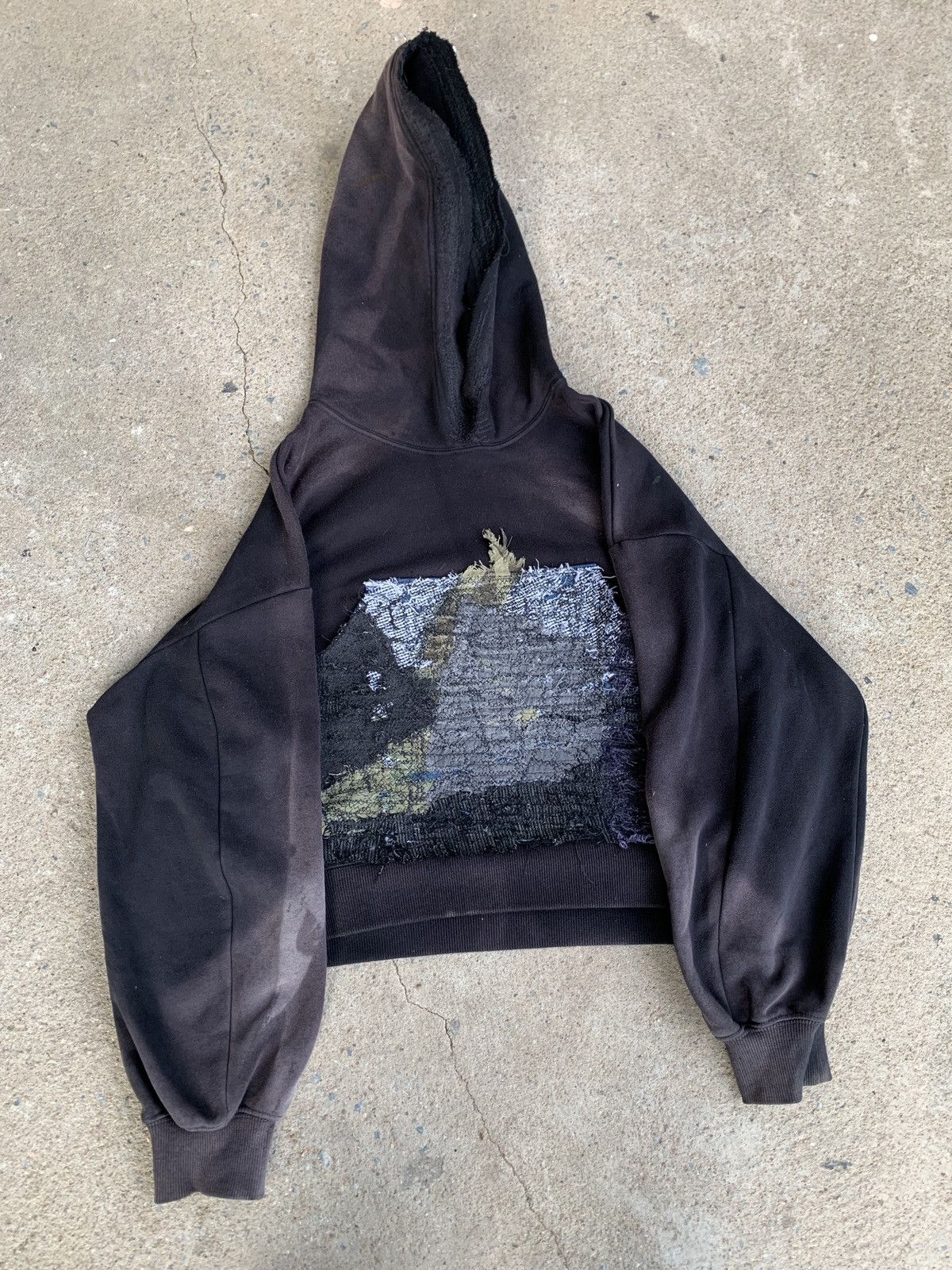 Other Thrashed Faded Vintage Sashiko Patchwork Hoodie Distressed Size US L / EU 52-54 / 3 - 2 Thumbnail