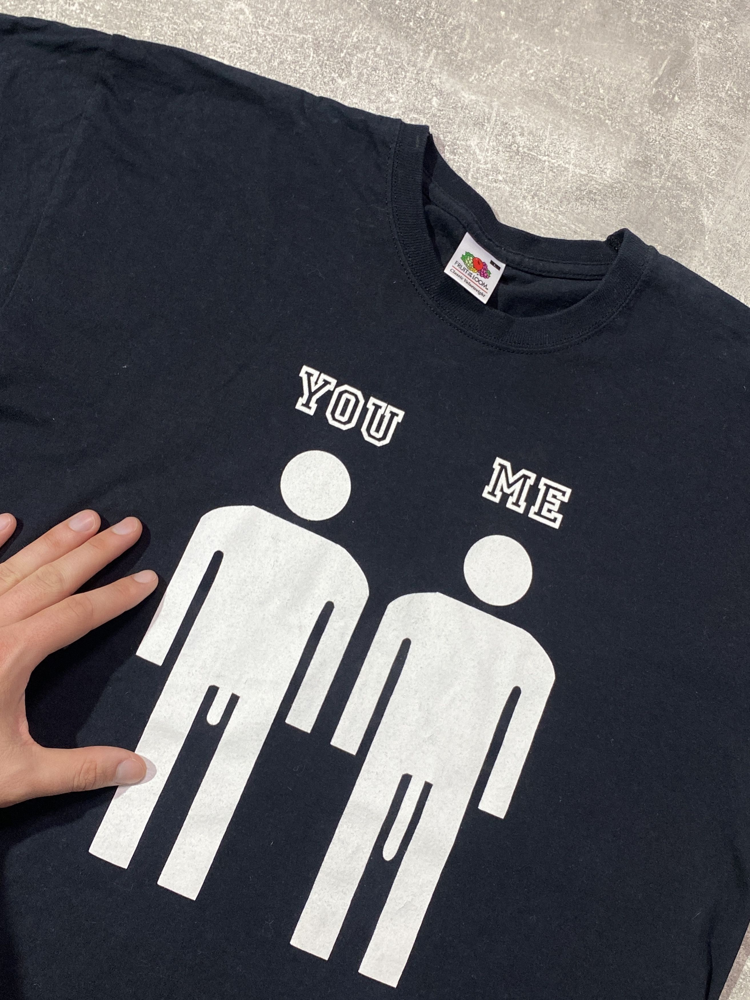 Vintage Vintage Y2K YOU vs ME Humor T-shirt Size US L / EU 52-54 / 3 - 3 Thumbnail