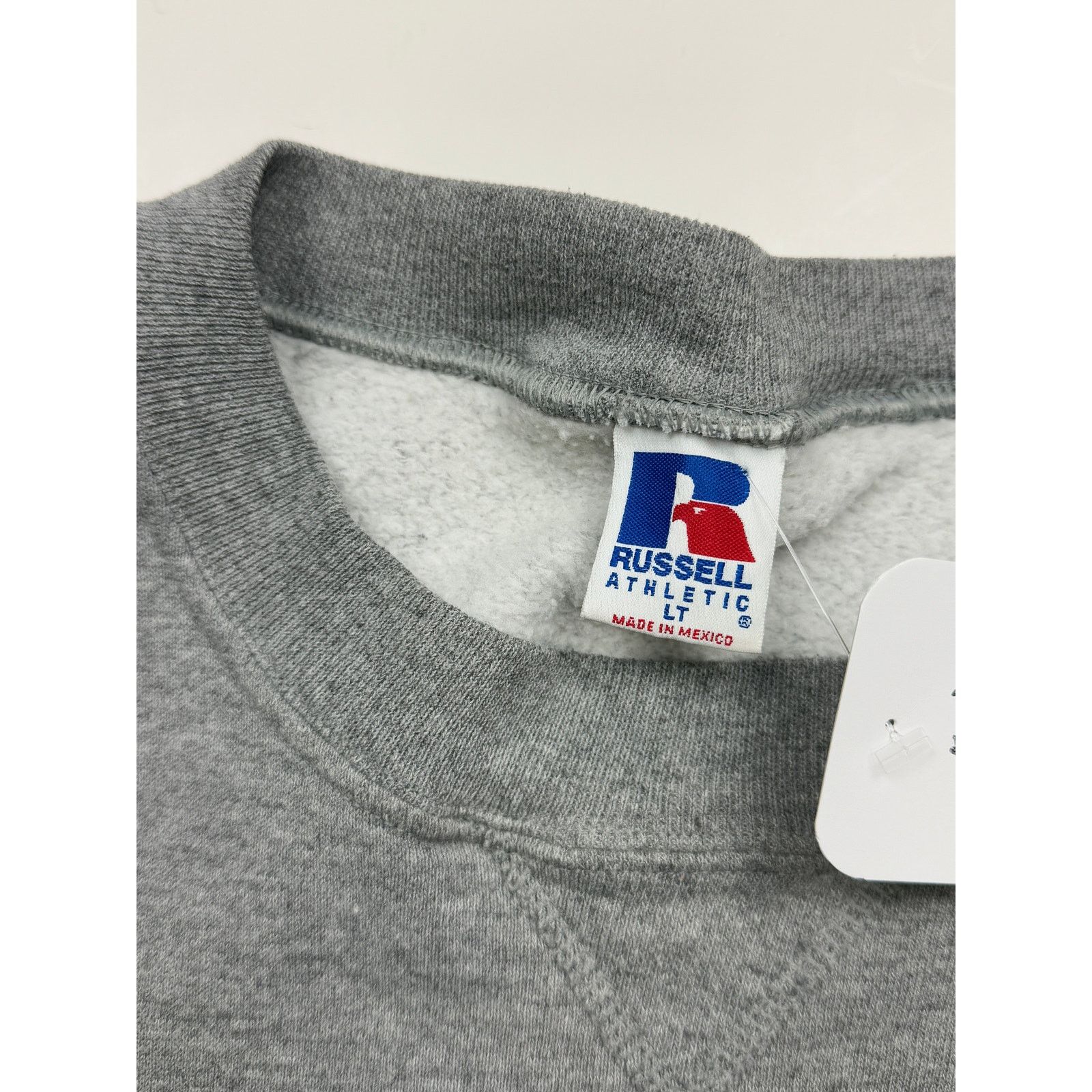 Vintage Vintage Russell Athletic Blank Sweatshirt Sz LT Heather Gray Size US L / EU 52-54 / 3 - 3 Thumbnail