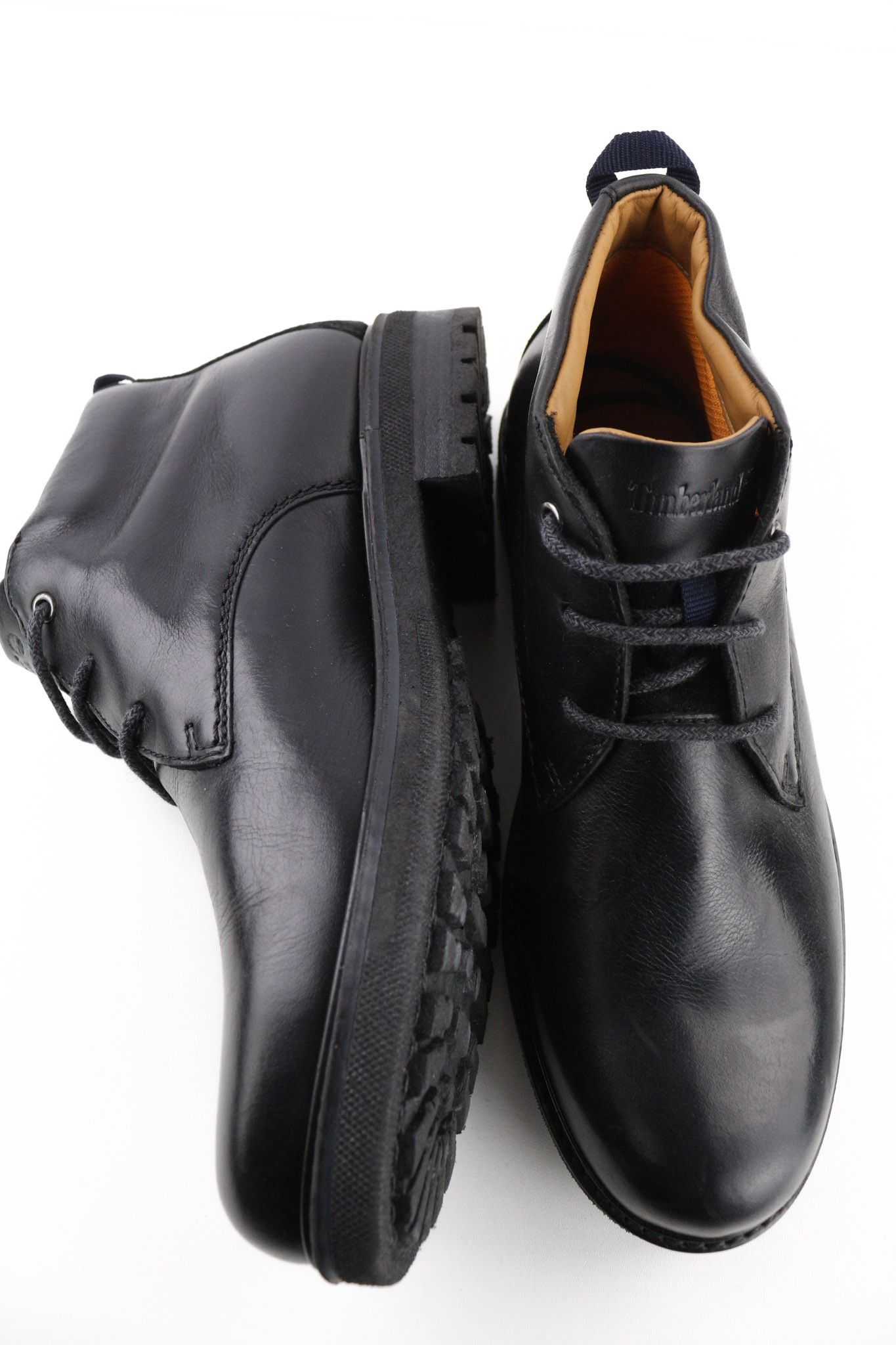 Timberland A2KCW UK8.5 Logo Leather Black High Top Boots 79907 Size US 9 / EU 42 - 5 Thumbnail