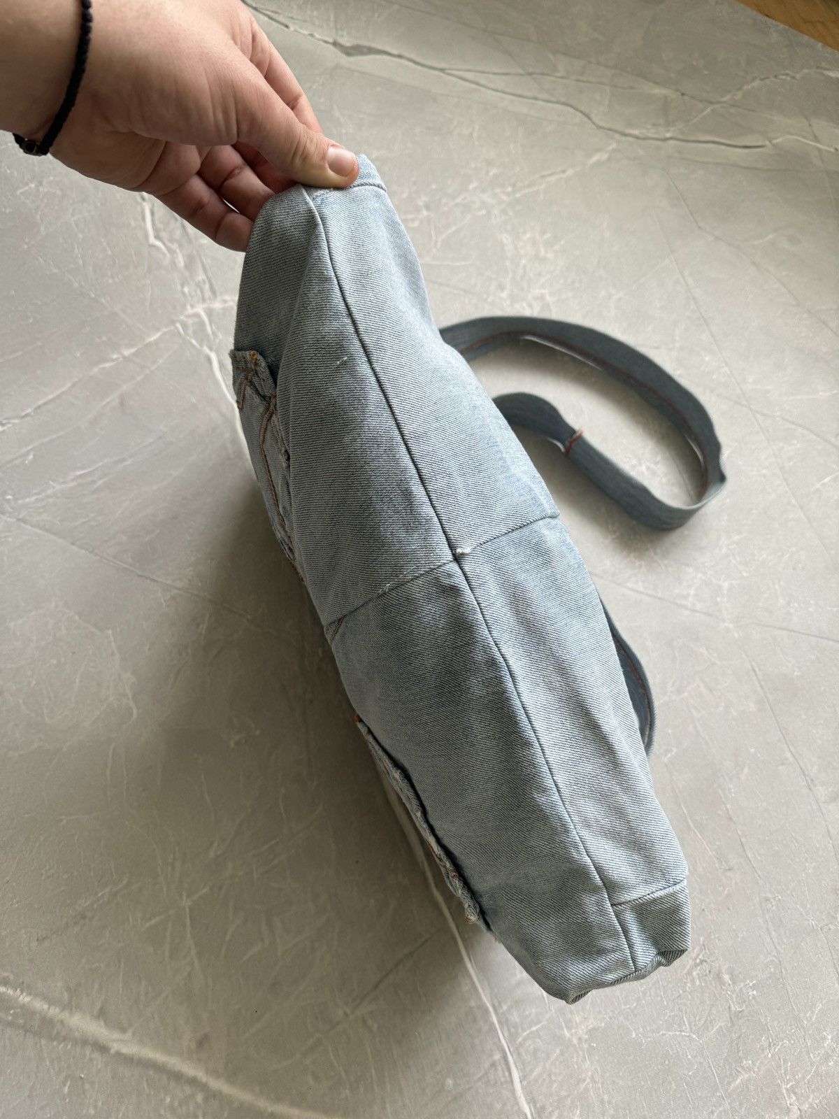 Miss Sixty Vintage y2k Miss Sixty Denim Shoulder Bag Upcycple Rework Size ONE SIZE - 9 Thumbnail