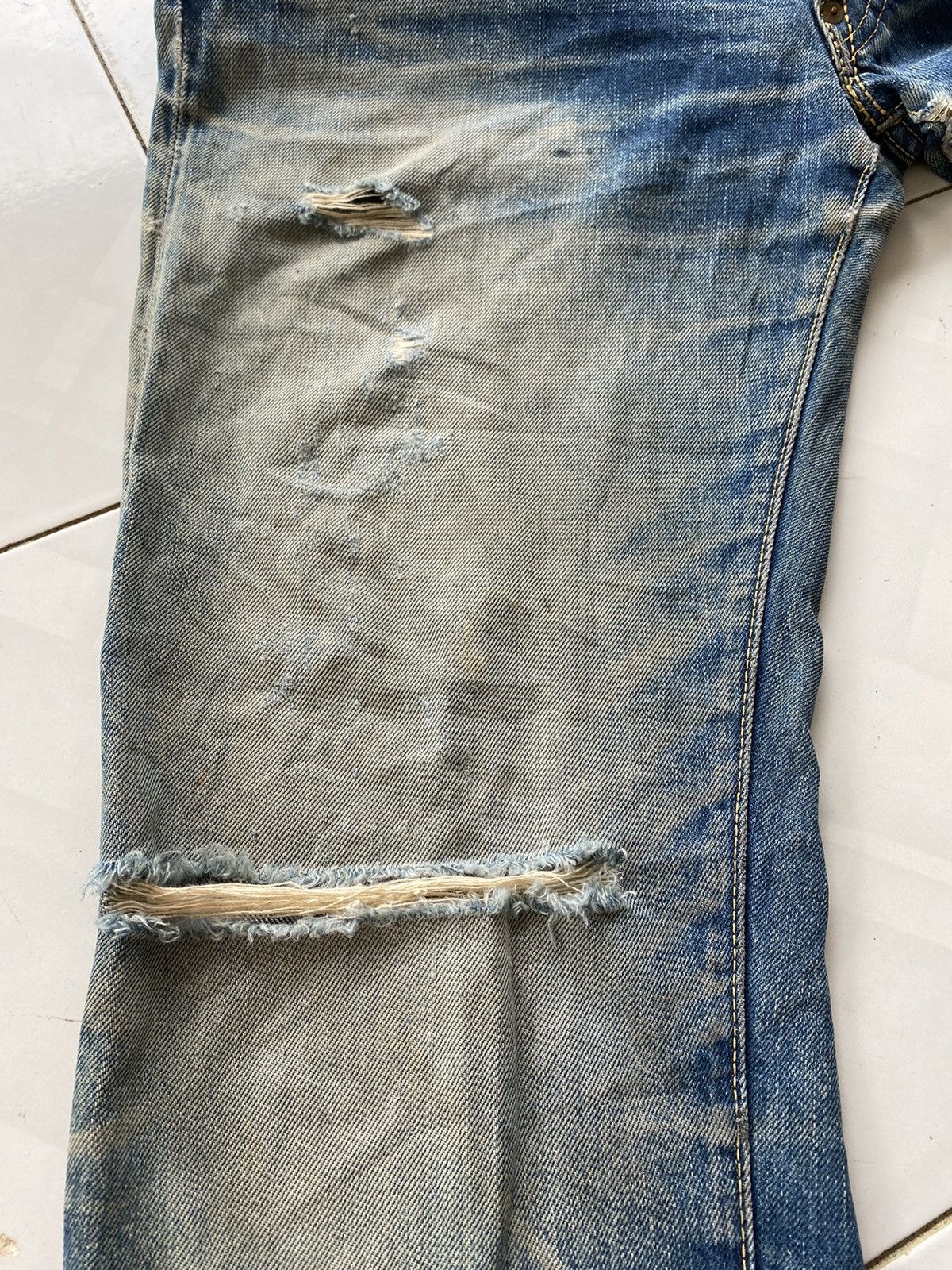 Evisu Vintage Evisu Thrashed Denim Size US 28 / EU 44 - 9 Thumbnail