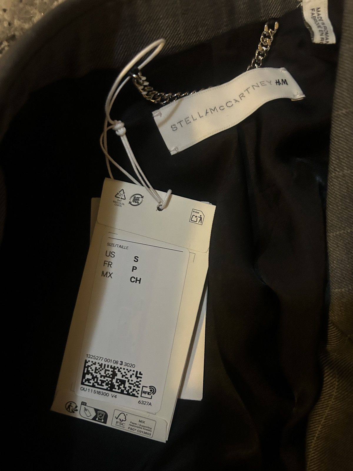 Stella McCartney STELLA MCCARTNEY H&M DOUBLE-BREASTED WOOL BLAZER size S Size S / US 4 / IT 40 - 8 Thumbnail