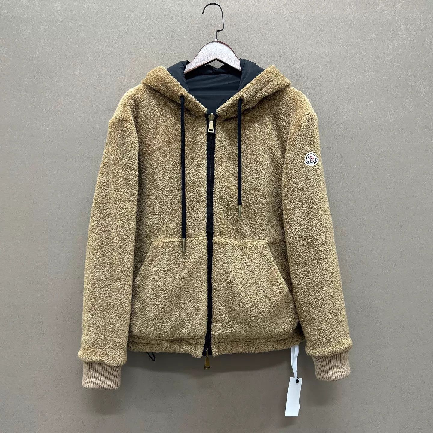 Moncler Moncler Maglia Camel Teddy Hooded Zip-Up Jacket S Size S / US 4 / IT 40 - 1 Thumbnail