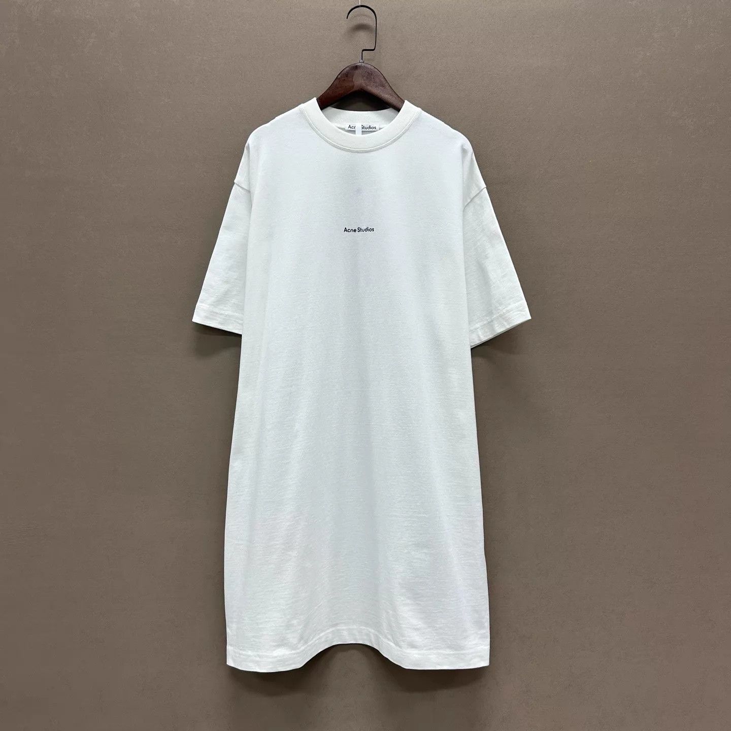 Acne Studios Acne Studios 99 New White Oversized Logo Short Sleeve S Size US S / EU 44-46 / 1 - 1 Thumbnail