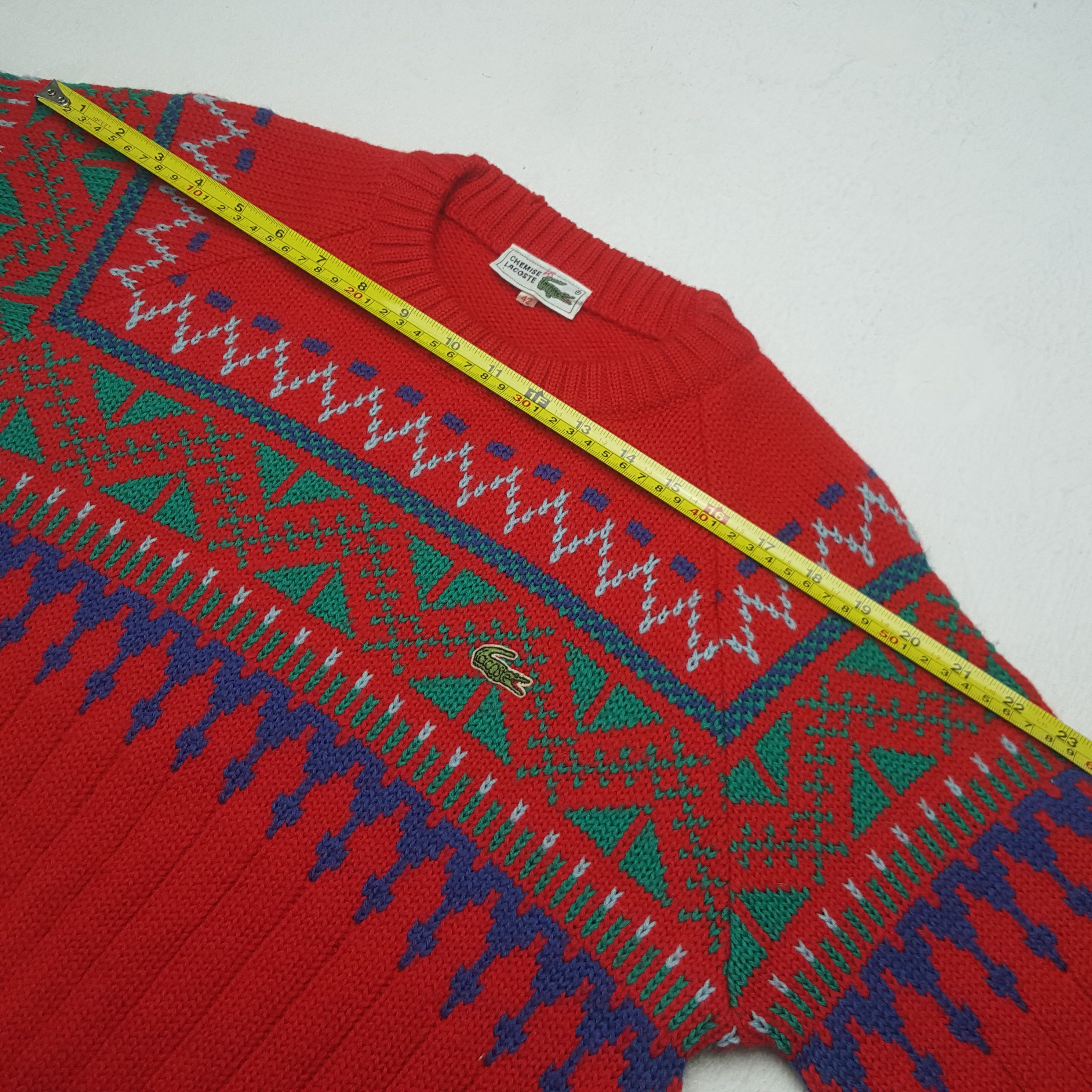 Lacoste Vintage Chemise Lacoste Winter Style Sweater Knitwear RR6 Size US S / EU 44-46 / 1 - 6 Thumbnail