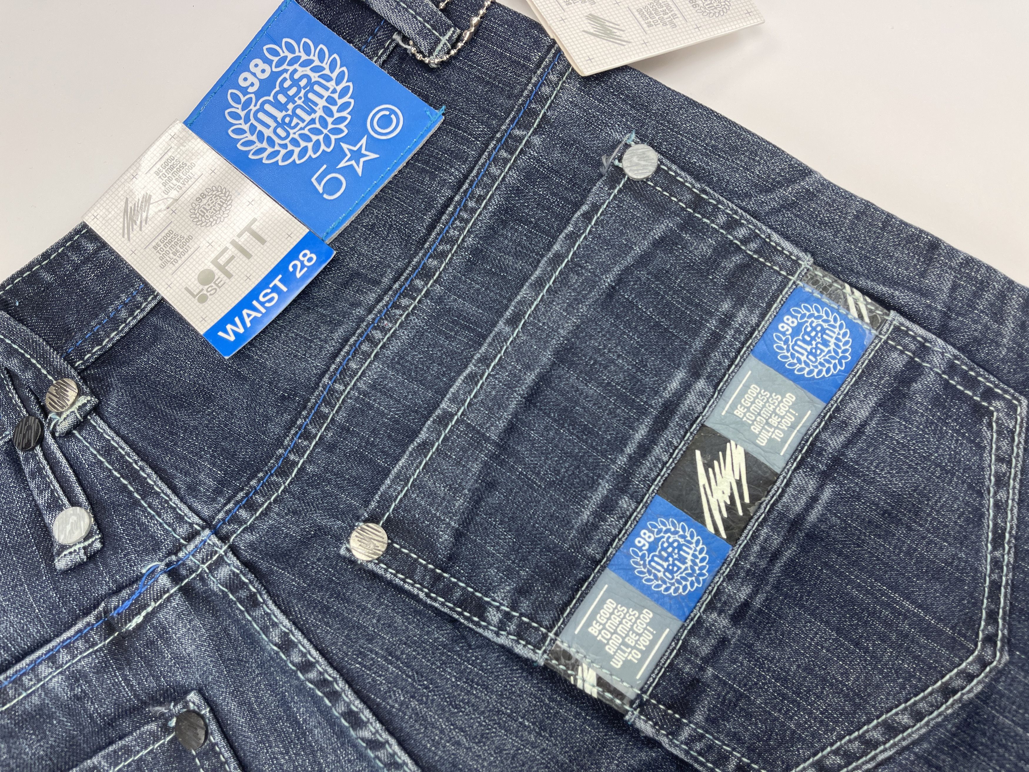 Vintage Mass DNM jeans shorts, vintage hip hop, 90s, skater, size 28 Size US 28 / EU 44 - 7 Thumbnail