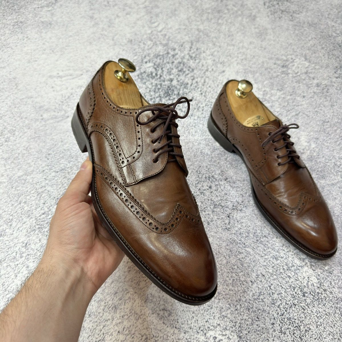 NAVYBOOT Navyboot Mens Derby Brogues US8.5 UK7.5 EU41.5 26.5cm Size US 8.5 / EU 41-42 - 4 Thumbnail