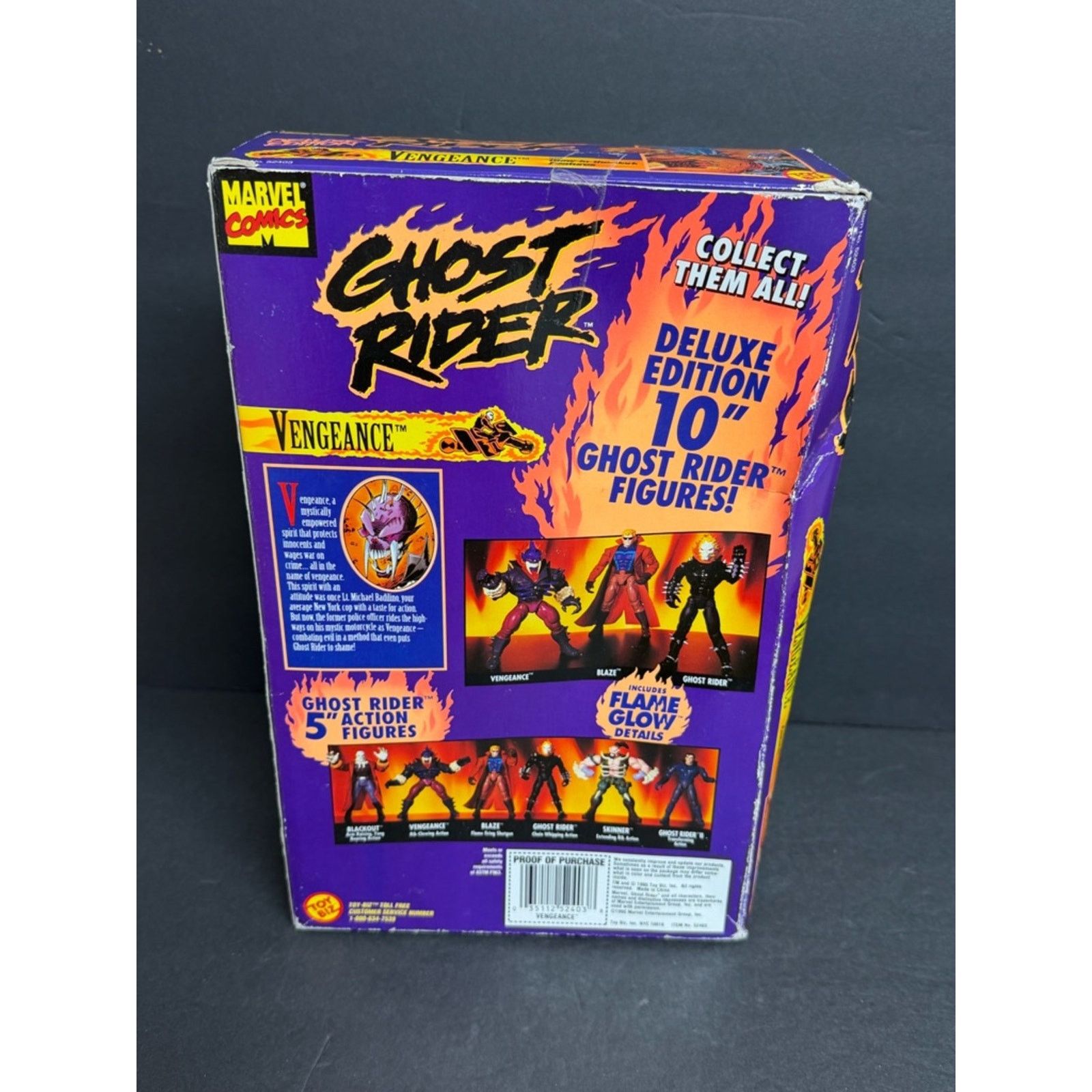 Marvel Comics Vintage 1995 Toybiz Marvel Ghost Rider Vengeance 10" inches Size ONE SIZE - 2 Thumbnail