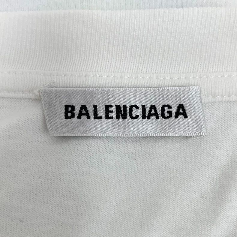 Balenciaga Balenciaga White globe monogram printed cotton crew neck s Size S / US 4 / IT 40 - 5 Thumbnail