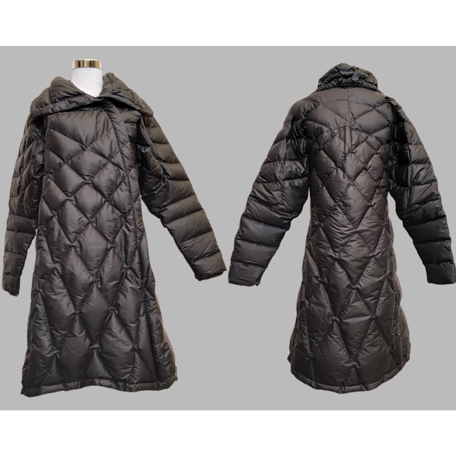 nau Nau Down Parka Coat Women's M Long Black Lightweight Size M / US 6-8 / IT 42-44 - 1 Thumbnail