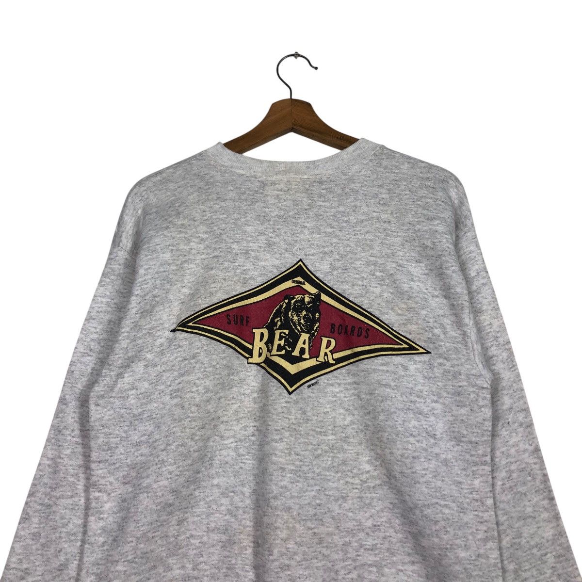 Vintage BEAR USA Archival Grey Crewneck Logo Hit True 90s Athletic Size US M / EU 48-50 / 2 - 10 Thumbnail