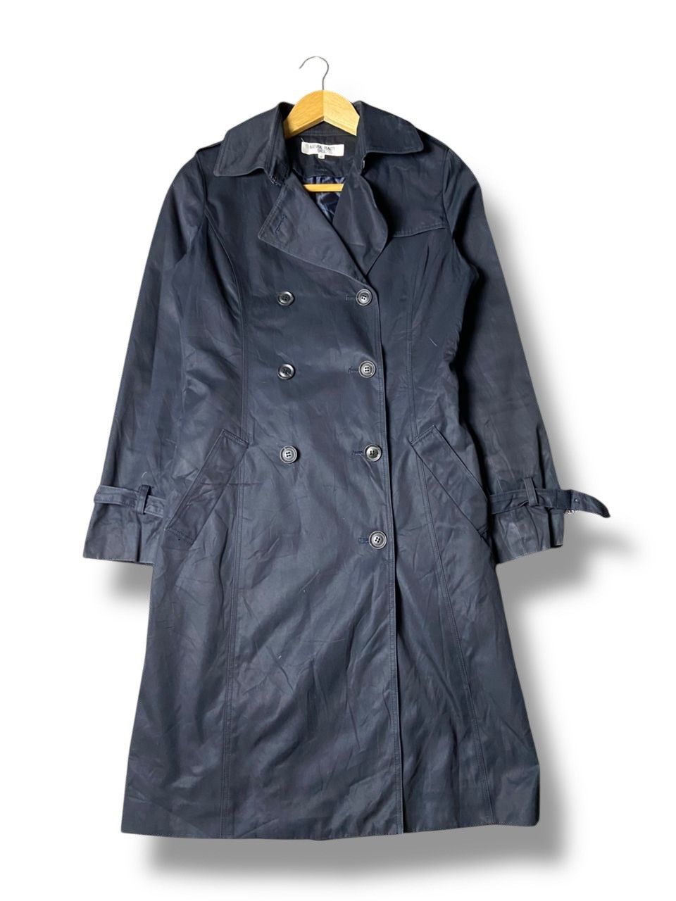 Japanese Brand Natural Beauty Basic Double Breasted Trench Coat (163) Size M / US 6-8 / IT 42-44 - 1 Thumbnail