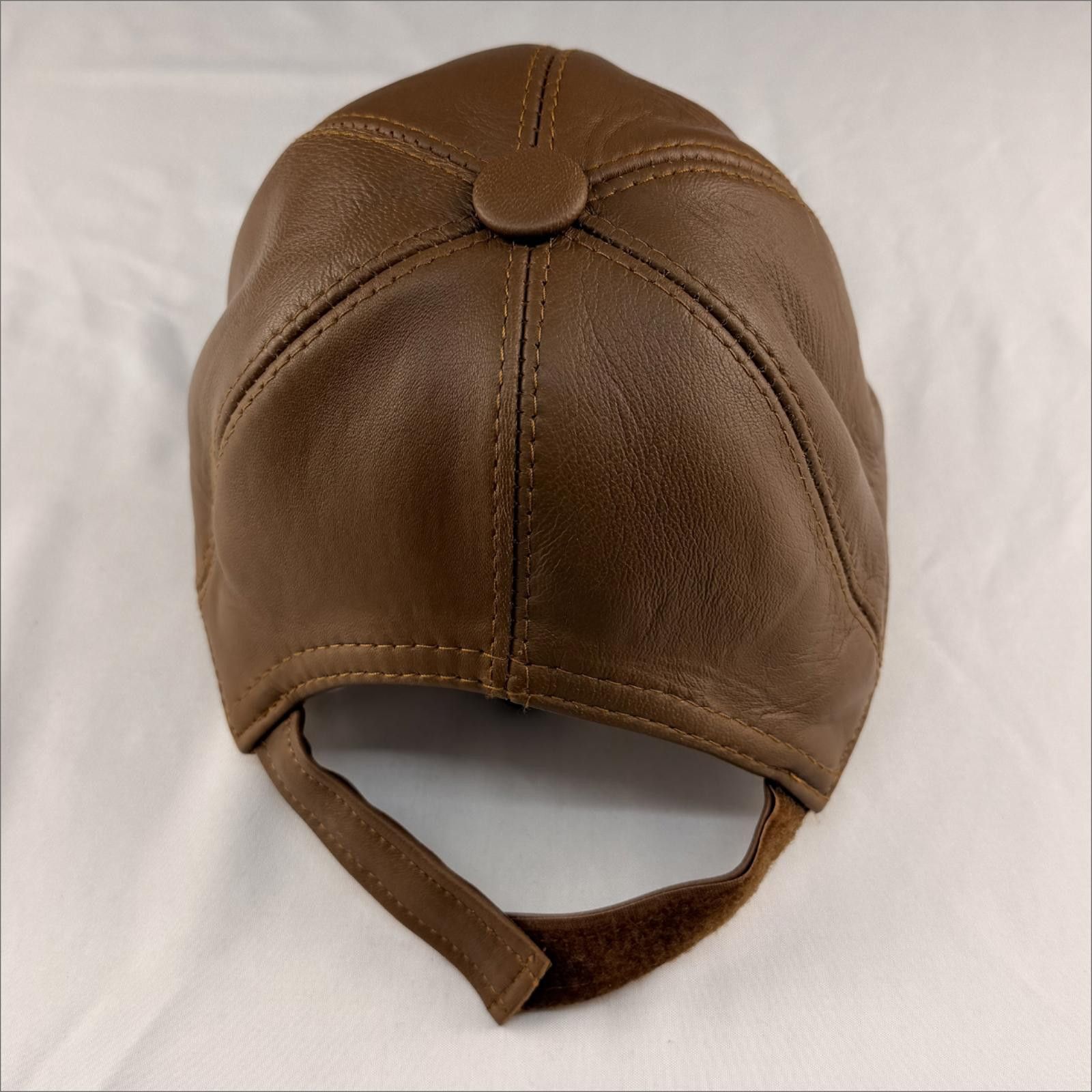 Other NEW Brown Leather Baseball Cap - Premium Hat 086 Size ONE SIZE - 5 Thumbnail