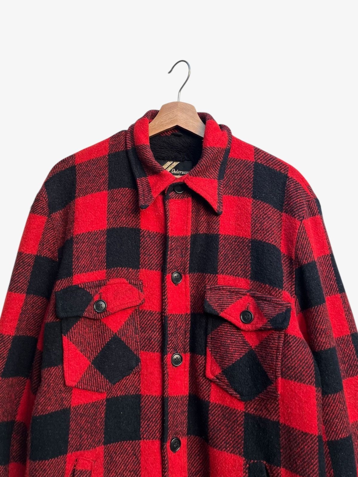 Sears Vintage 80’s Sears Buffalo Plaid Flannel Jacket Size US L / EU 52-54 / 3 - 5 Thumbnail