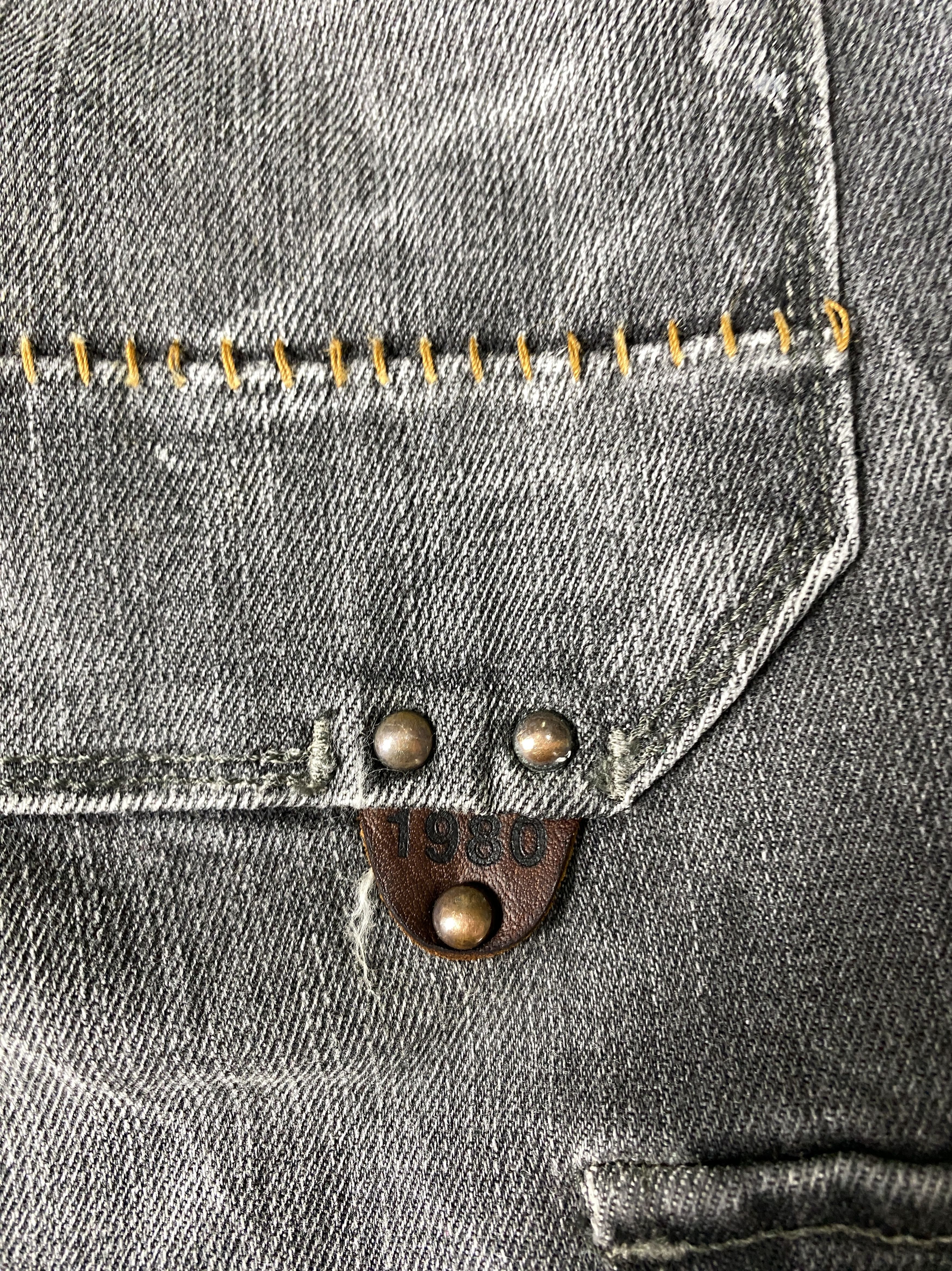 Japanese Brand Vintage Back Number Cargo Faded Black Jeans CP0047 Size US 32 / EU 48 - 8 Thumbnail