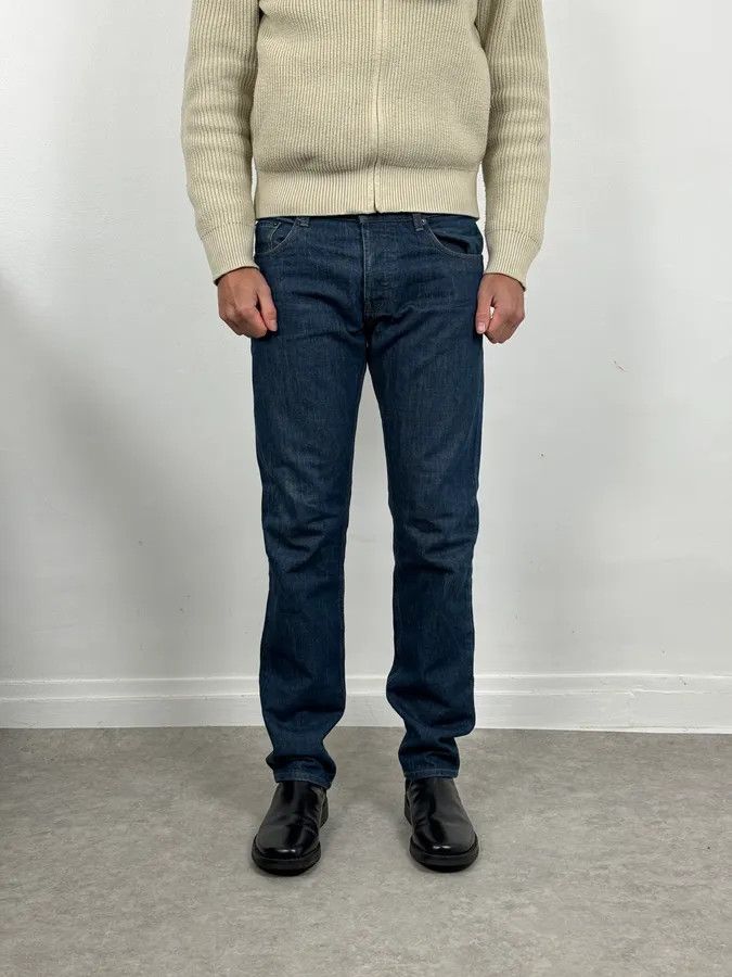 Prada 2000s Prada Tapered Fit Navy Brut Regular Denim Jeans Size US 32 / EU 48 - 2 Thumbnail