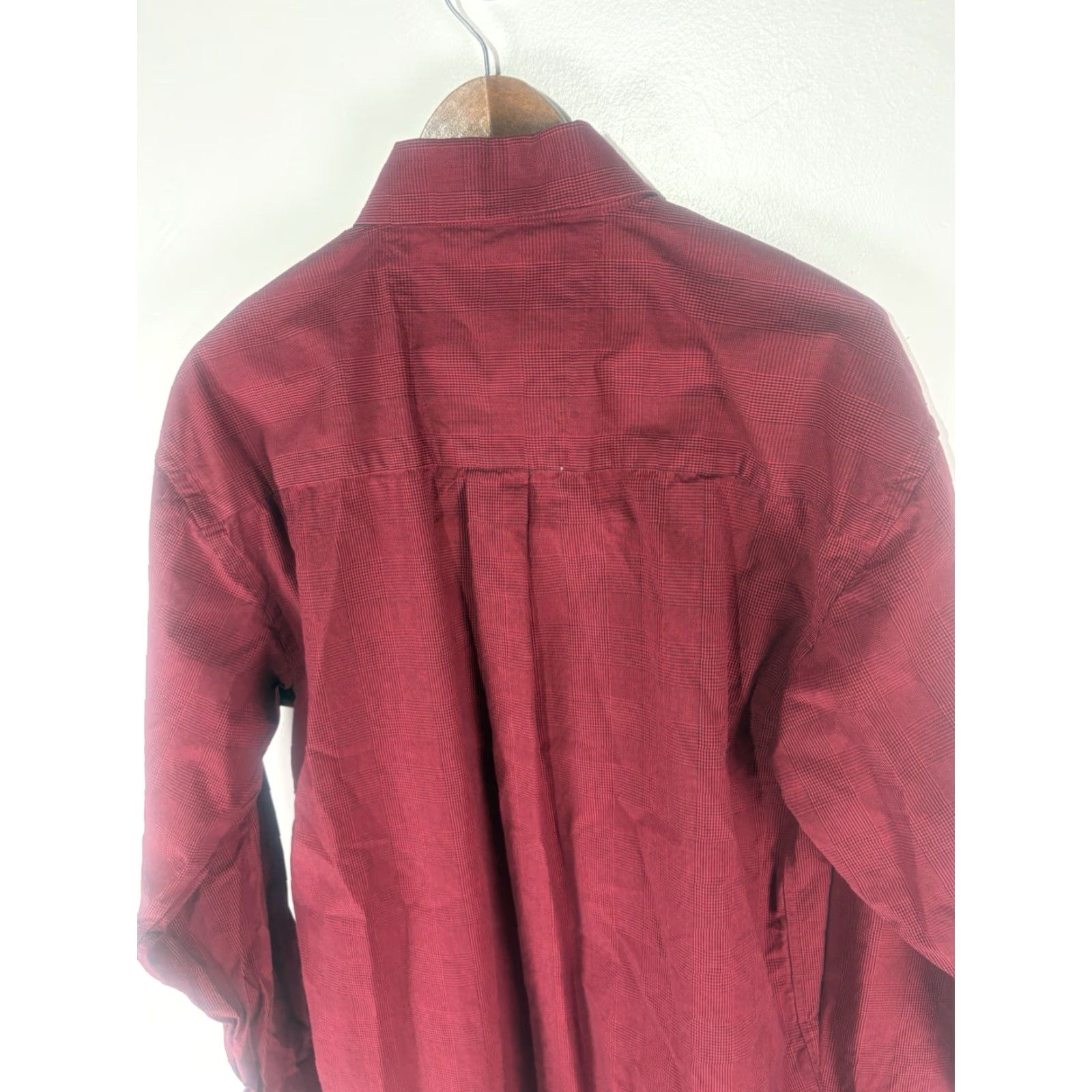 Wrangler VINTAGE Wrangler George Strait Shirt Cowboy Western Button-Up Red Black Check Adult M Size Red/Black (Cowboy, Western) Mens Size US M / EU 48-50 / 2 - 6 Thumbnail