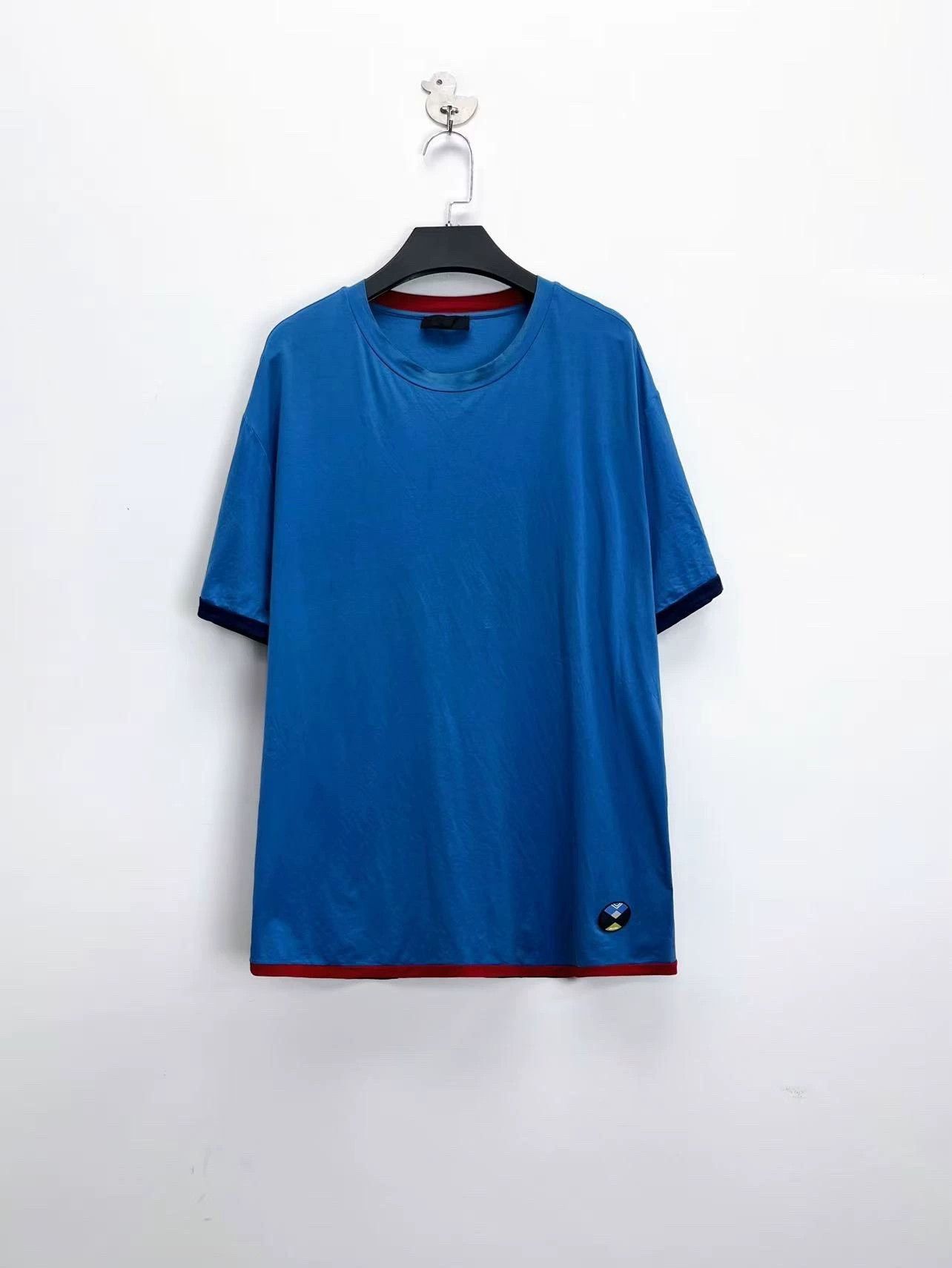 Prada prada blue logo short sleeve t-shirt XXL Size US XXL / EU 58 / 5 - 1 Thumbnail