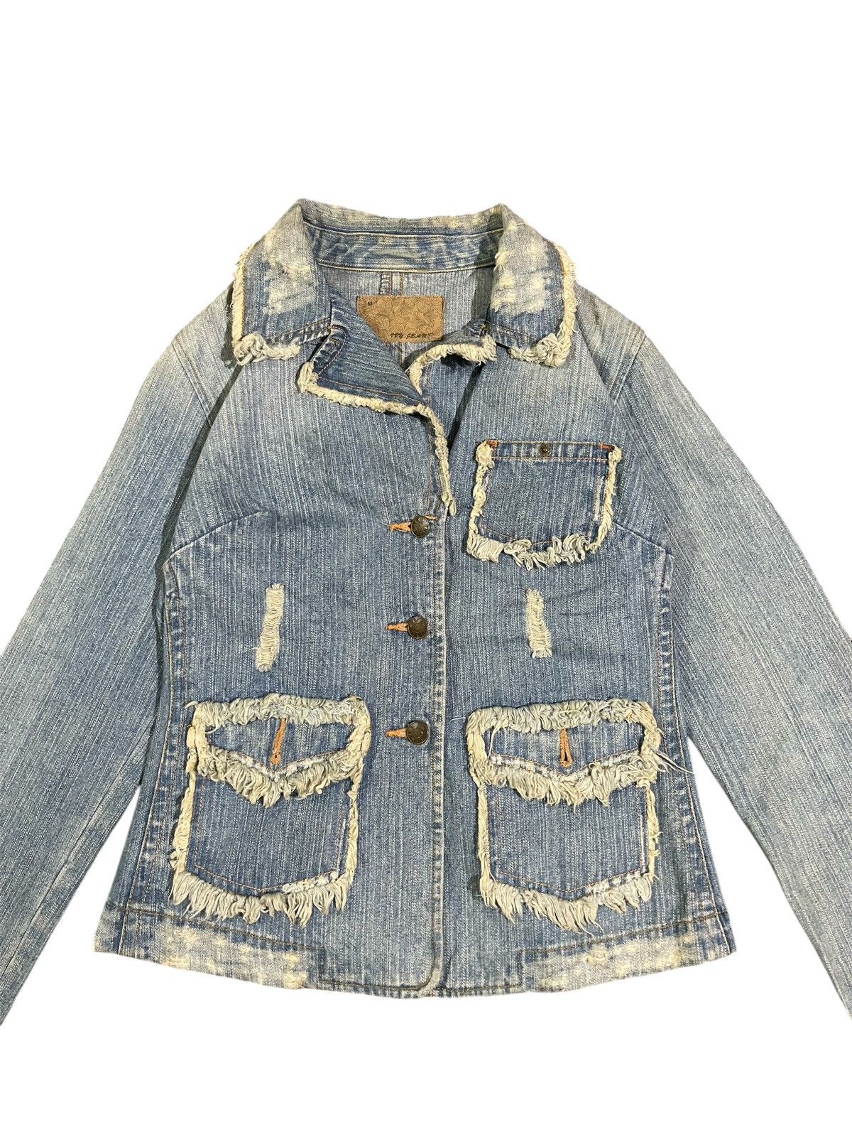 Beams Plus Y2K Ray Beams Denim Jacket Size M / US 6-8 / IT 42-44 - 4 Thumbnail