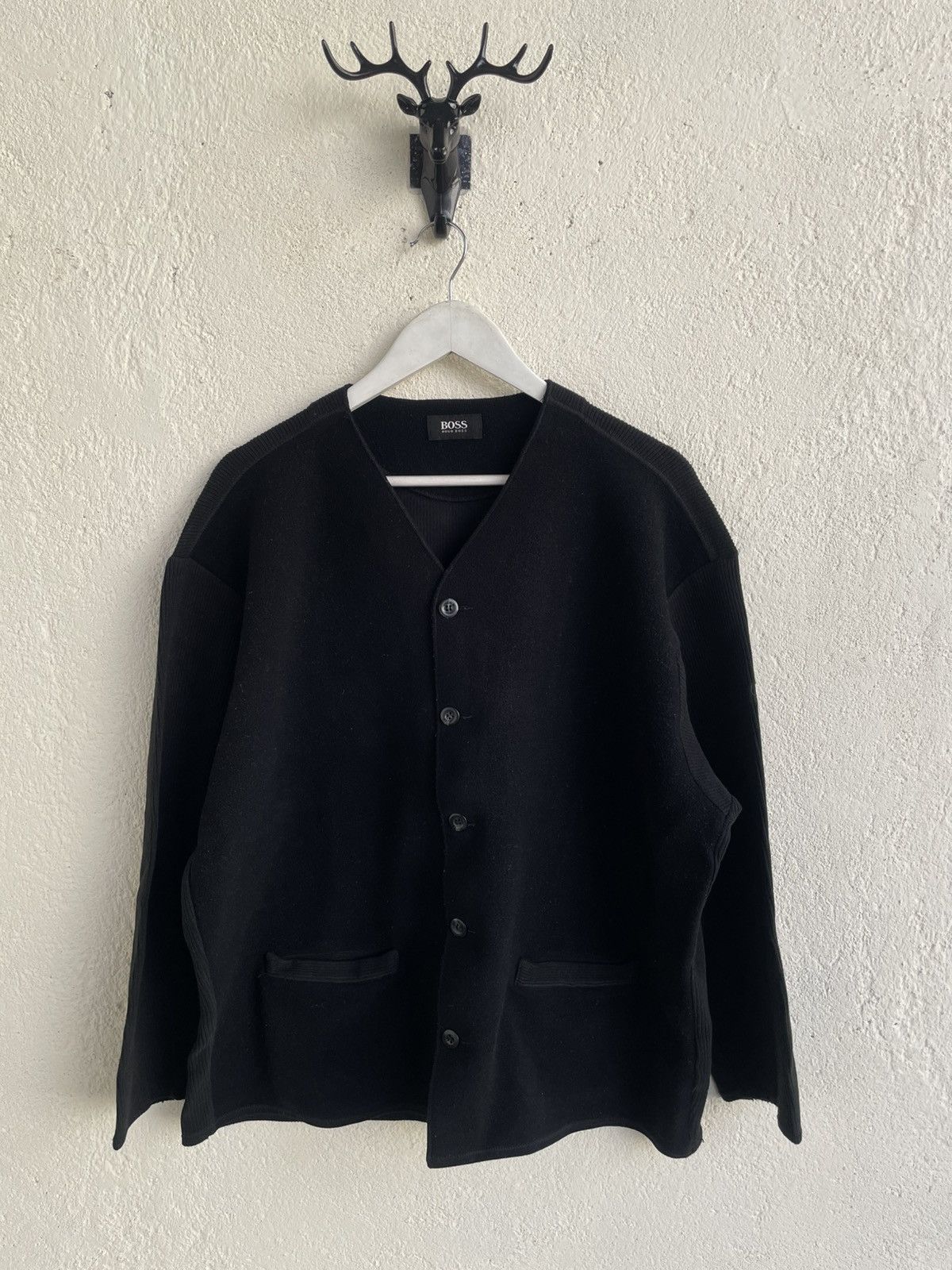 Yves Saint Laurent 2000s Boss Knitwear Cardigan Thermal Embroidery Y2K CDG YSL Size US XXL / EU 58 / 5 - 1 Thumbnail