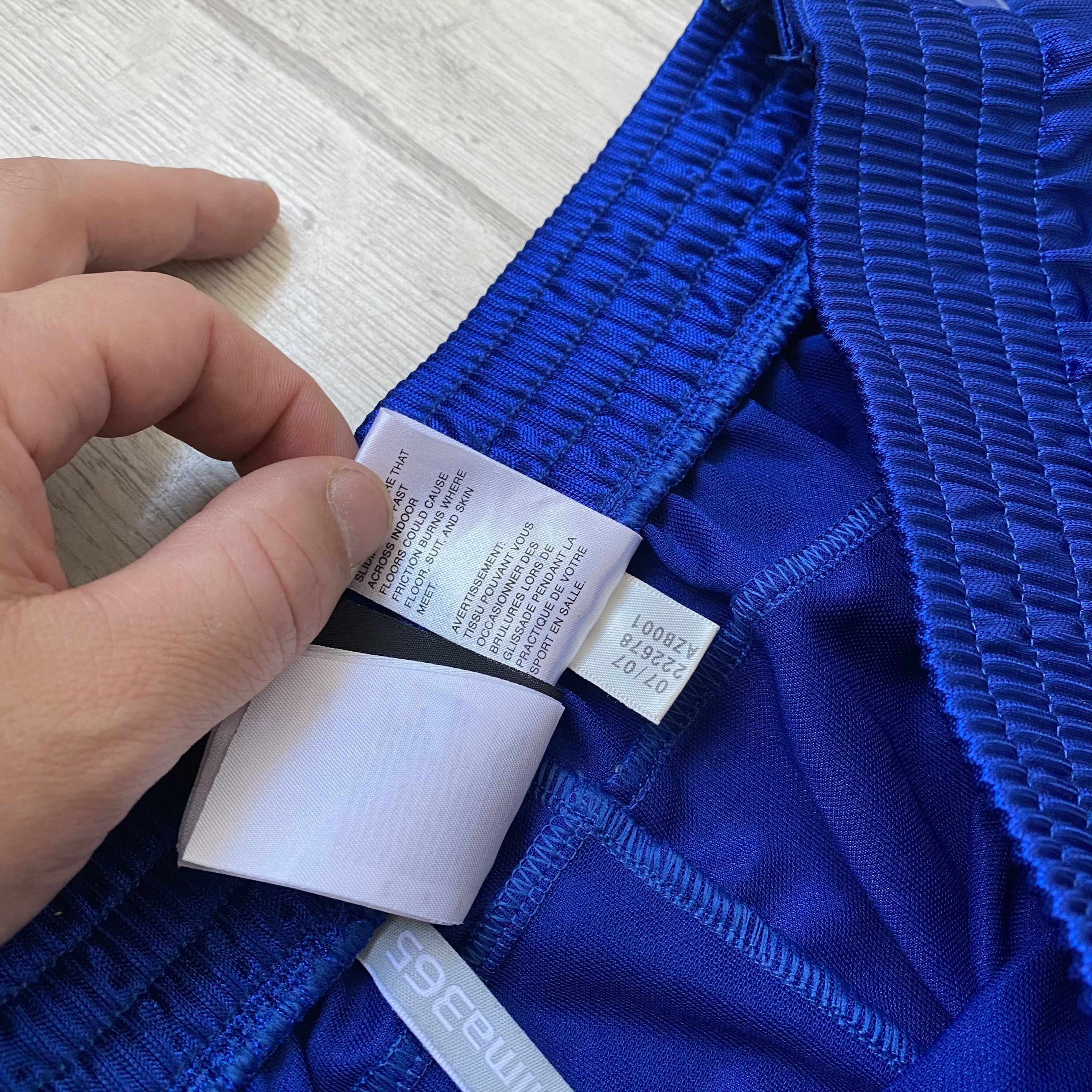 Adidas 🐟 Vintage 00s Adidas Nylon track baggy pants three sriped Size US 34 / EU 50 - 5 Thumbnail