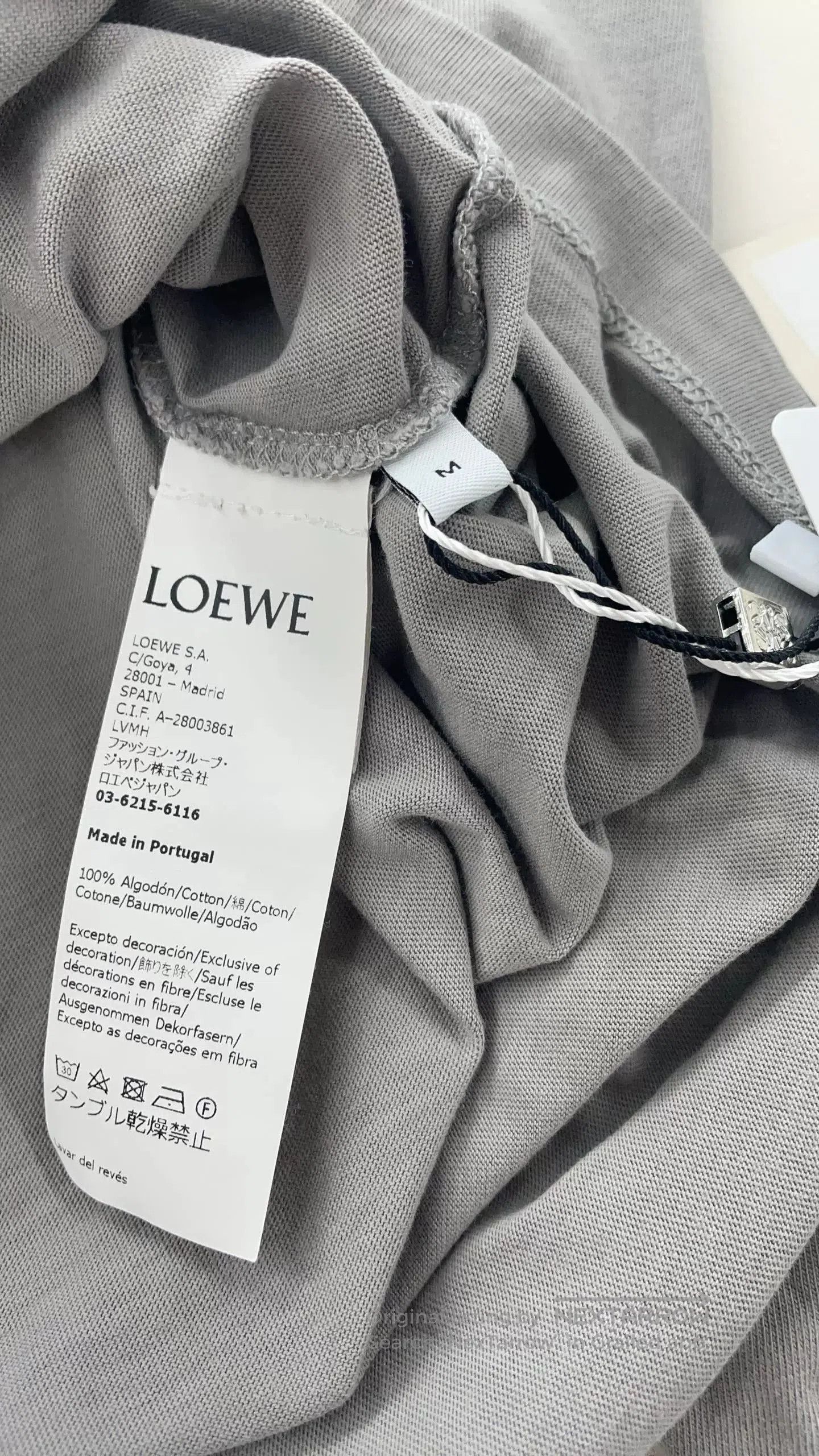 Loewe Loewe Gray Cotton Long-Sleeve T-Shirt. Size US M / EU 48-50 / 2 - 4 Thumbnail