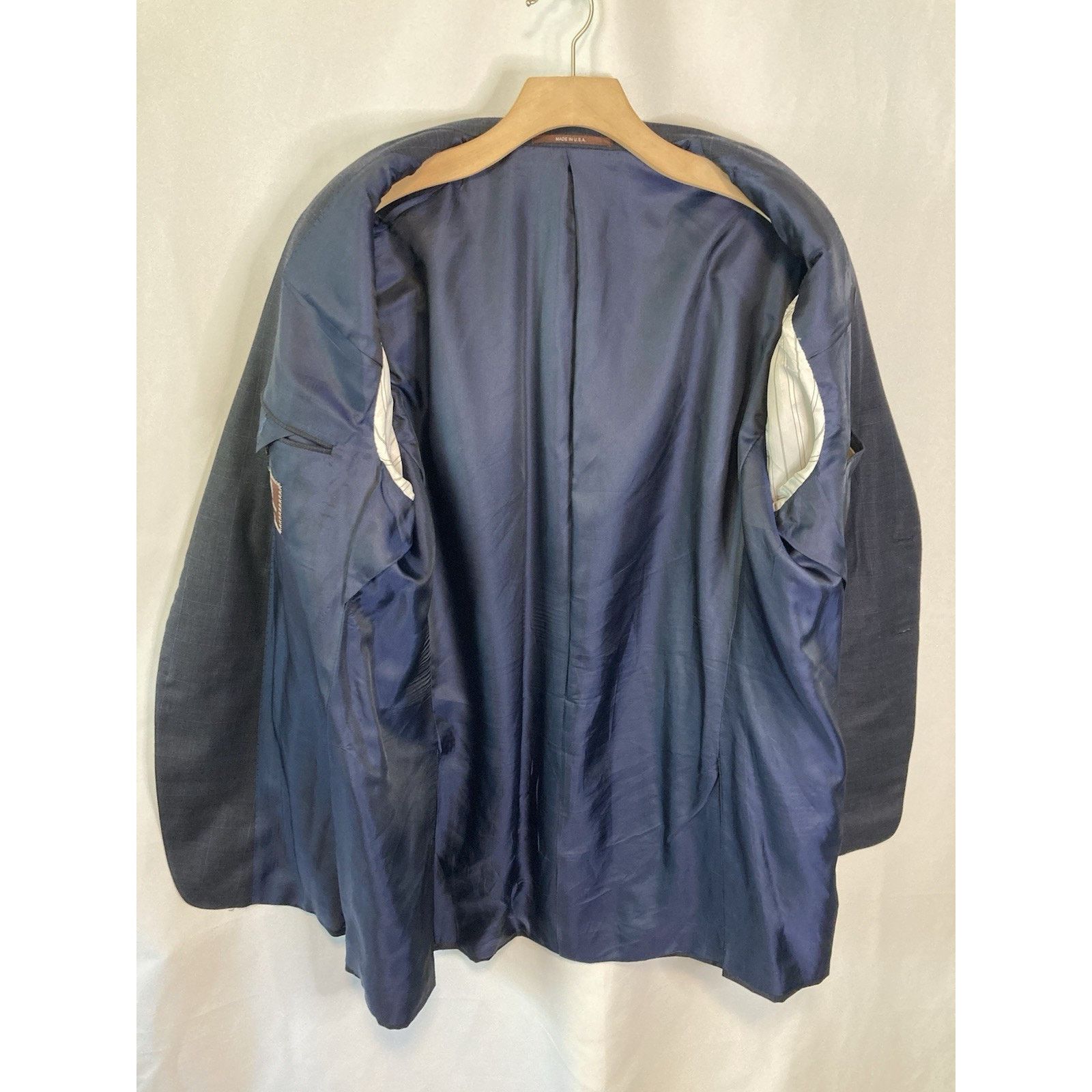 Hickey Freeman 46L Hickey Freeman LORO PIANA Wool Blazer Sport Jacket USA Size 46L - 7 Thumbnail