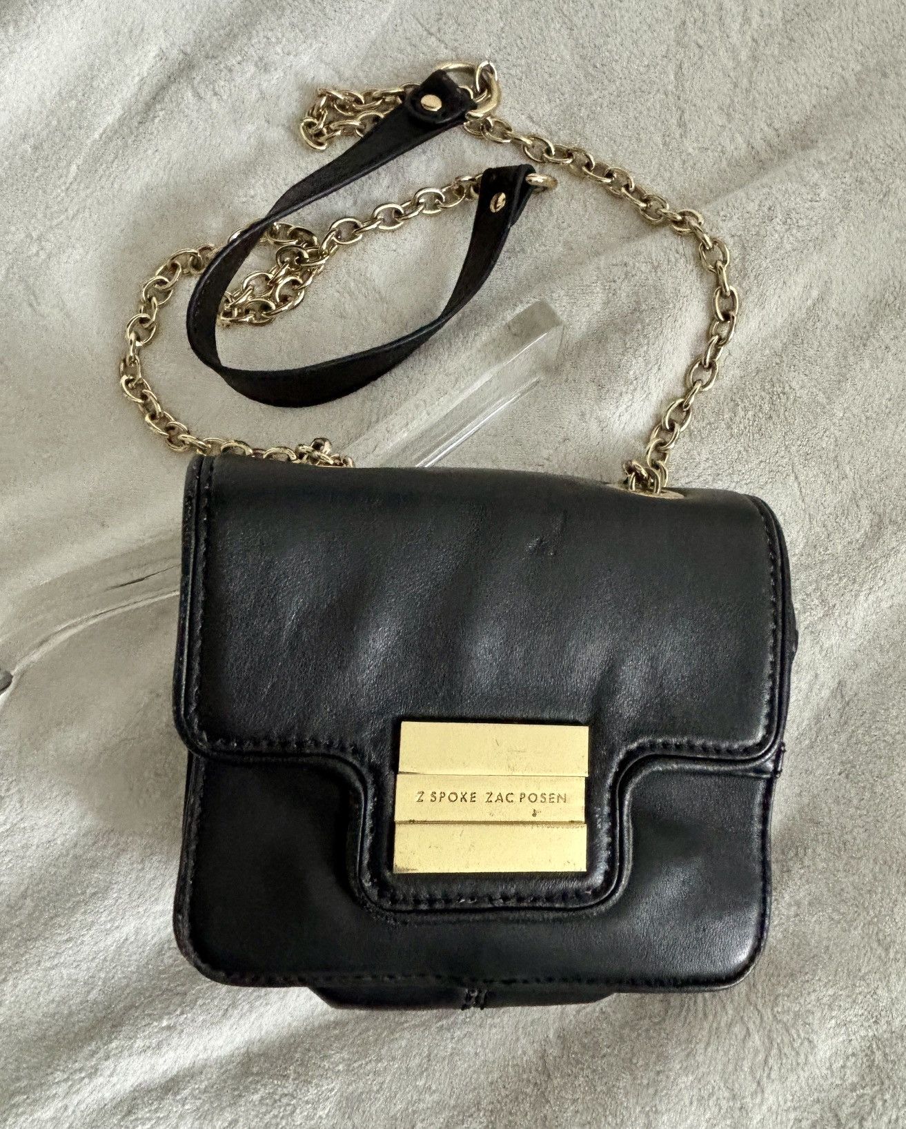 Zac Posen Z Spoke Zac Posen Americana Crossbody Bag. Black leather Size ONE SIZE - 1 Thumbnail