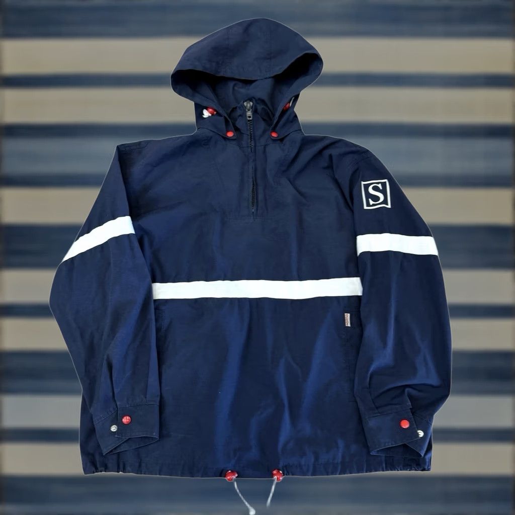 Vintage VINTAGE Stussy Jacket Adult XL Navy Anorak Pullover Hooded