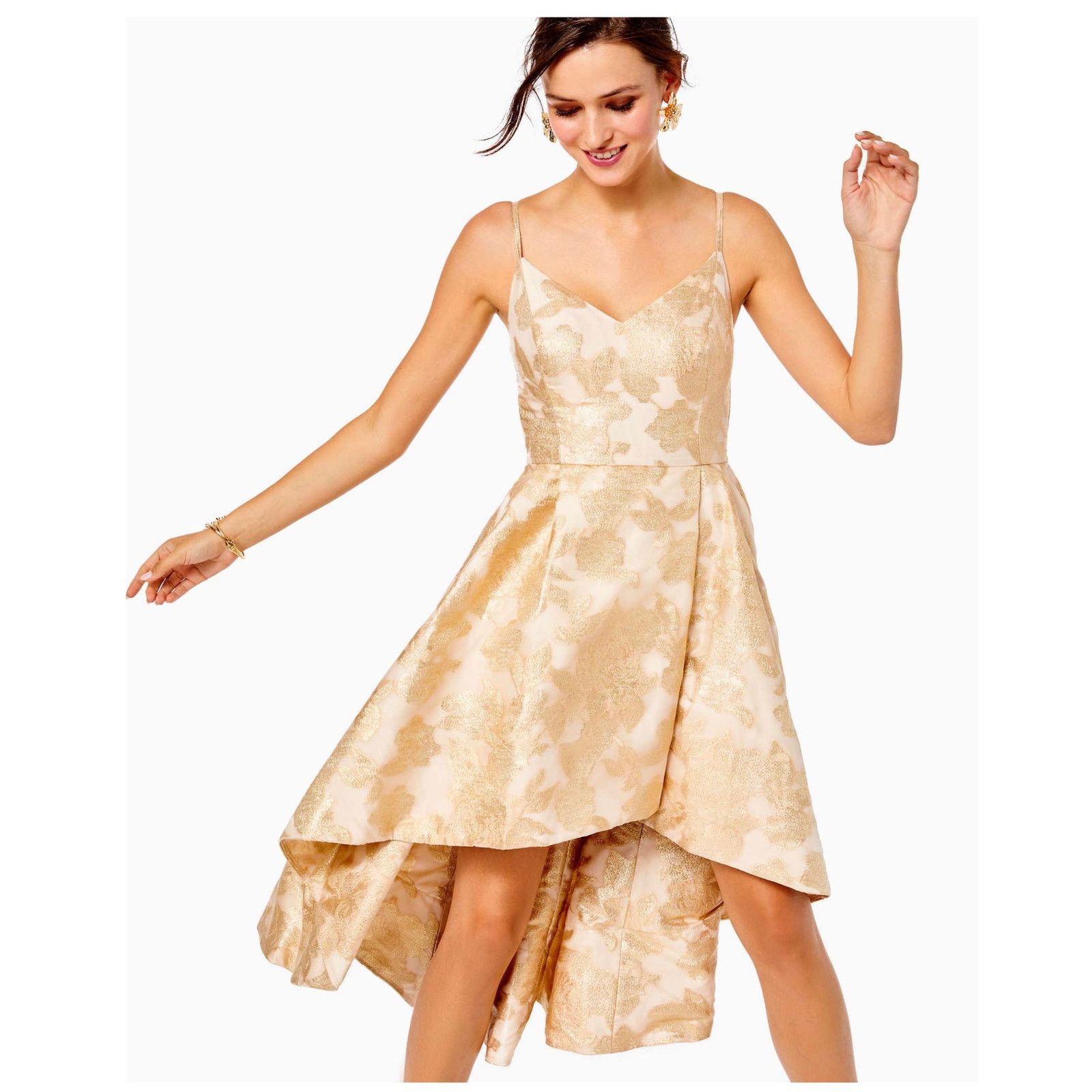 NEW Lilly Pulitzer Alisalynn Brocade Gold Floral Party Dress