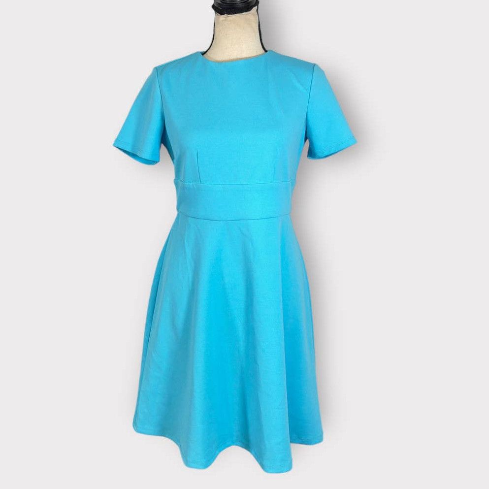 Maggy London Maggy London Blue A-Line Fit and Flare Mini Dress Size 2 ...