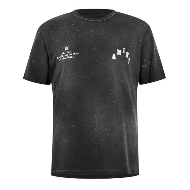 image of Amiri O1G2R1Mq0324 T-Shirt In Black, Men's (Size Large)