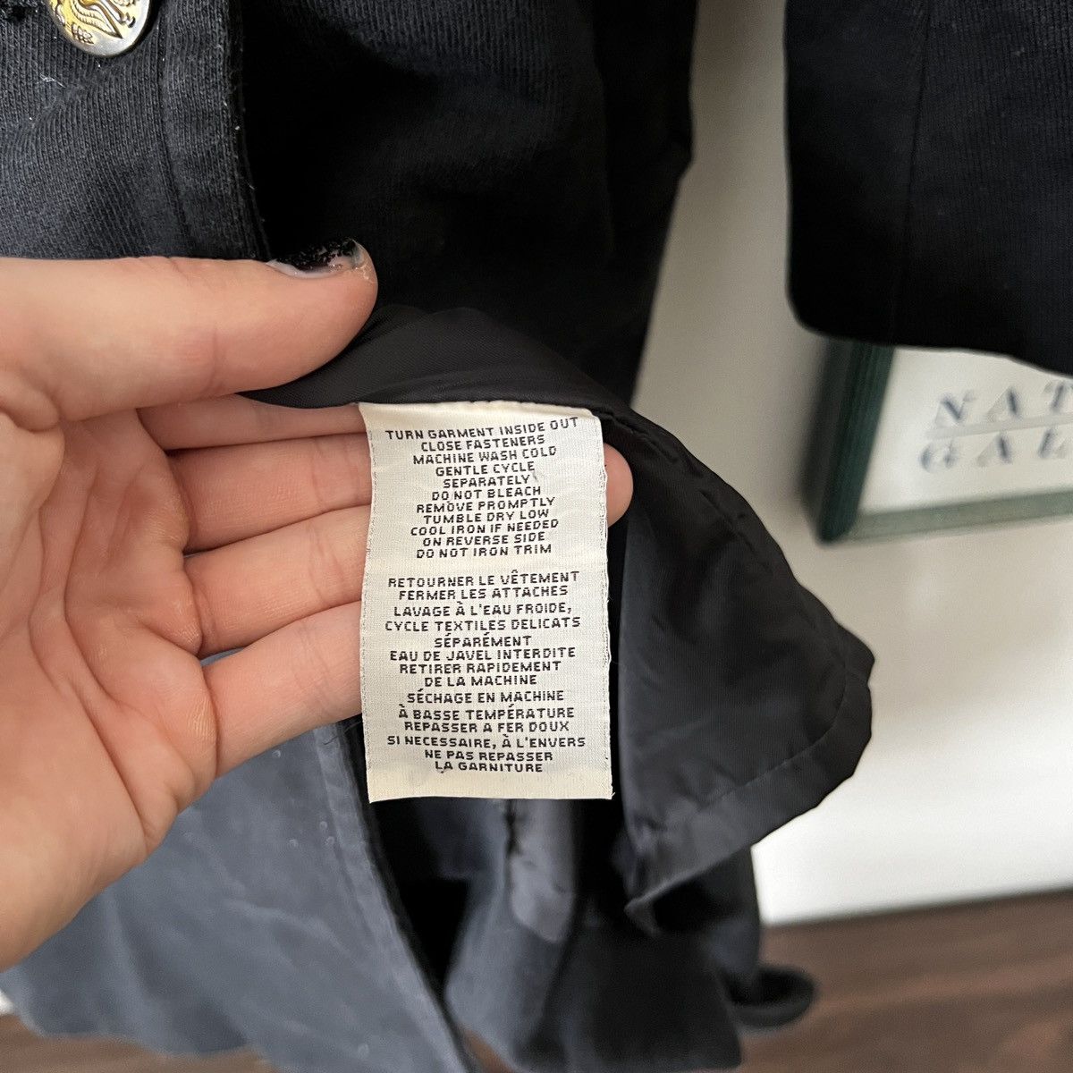 Denim & Supply Ralph Lauren black double breasted peacoat