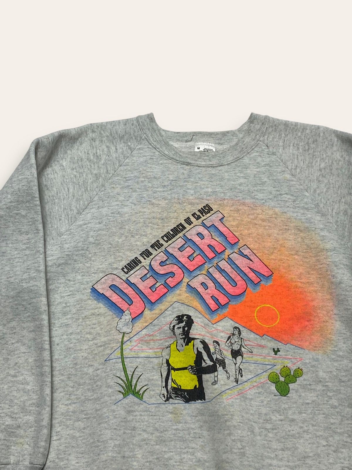 Other 90s Vintage DESERT RUN Volunteer Marathon Sweatshirt Size US S / EU 44-46 / 1 - 2 Thumbnail