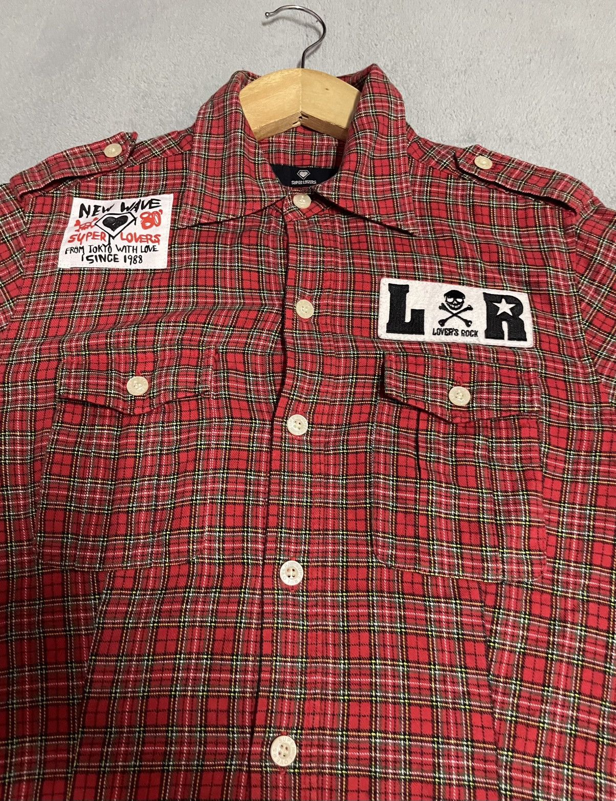 Japanese Brand Vintage Super Lovers Punk Button Up Shirt Size US M / EU 48-50 / 2 - 4 Thumbnail