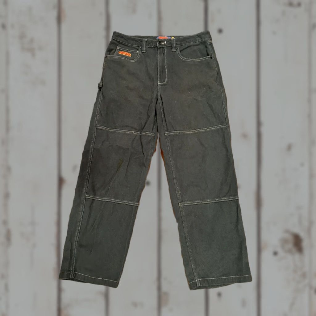 Empyre VINTAGE EMPYRE Jeans Adult Green Y2k Dark Green Baggy Fit Size 32 5-Pocket 29in Inseam Men Jeans Regular Wide-Leg 90s Skateboard Clothing Size US 32 / EU 48 - 1 Thumbnail