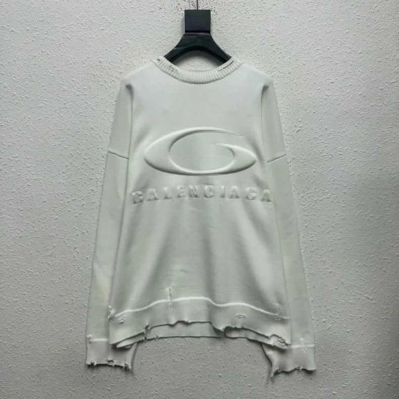 Balenciaga Balenciaga Loop Sports sweater stereoscopic concave-convex Size US XL / EU 56 / 4 - 1 Thumbnail