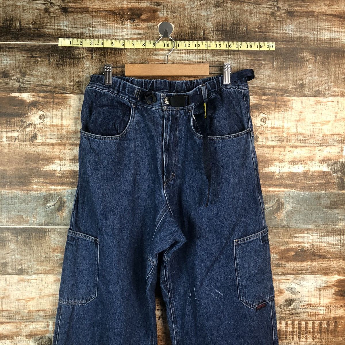 Gramicci Gramicci Blue Denim utility jeans cargo Pants #A2096 Size US 31 - 4 Thumbnail