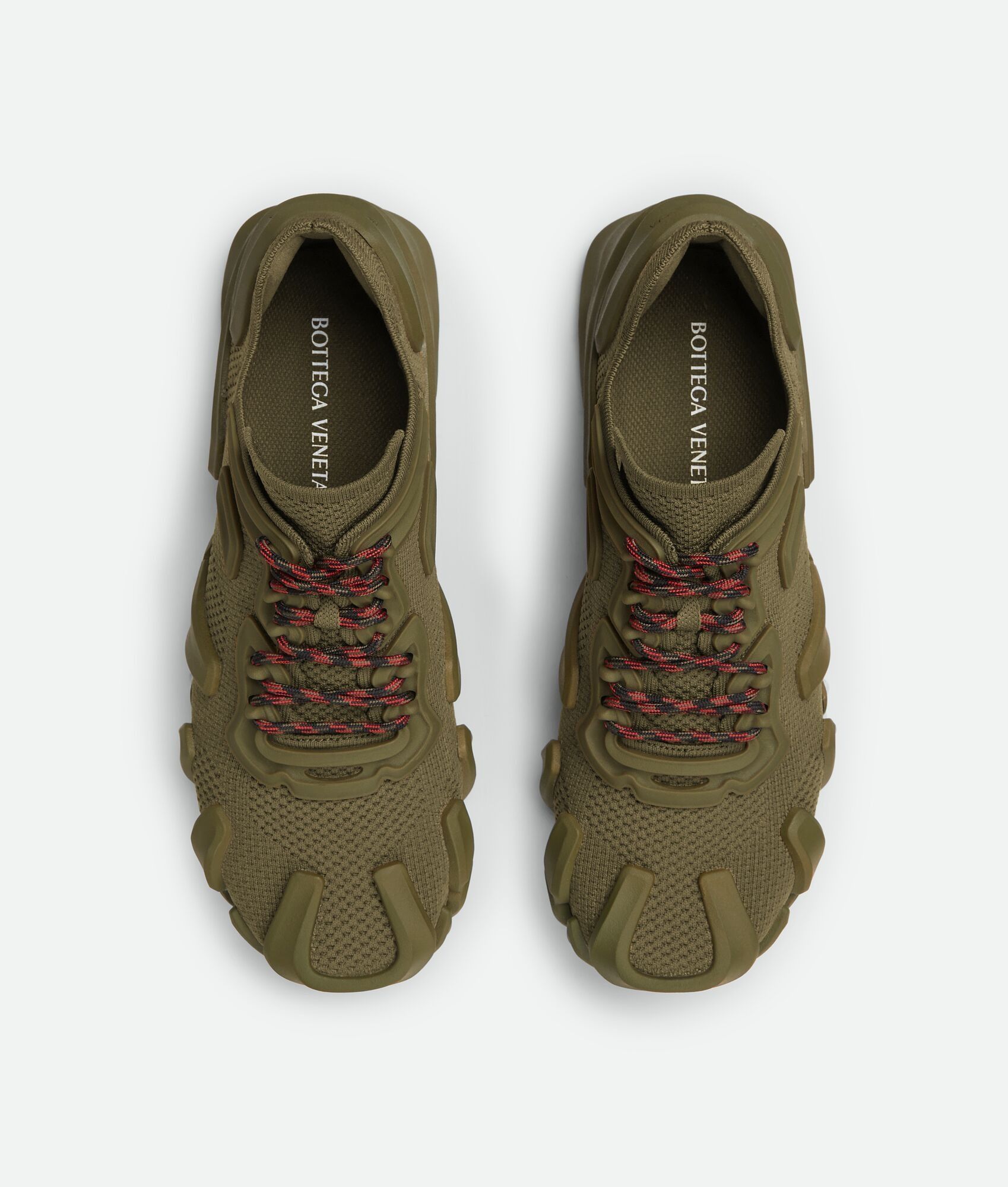 Bottega Veneta o1w1db10825 Flex Sneakers in Kaki/Olive Oil Size US 12 / EU 45 - 5 Thumbnail