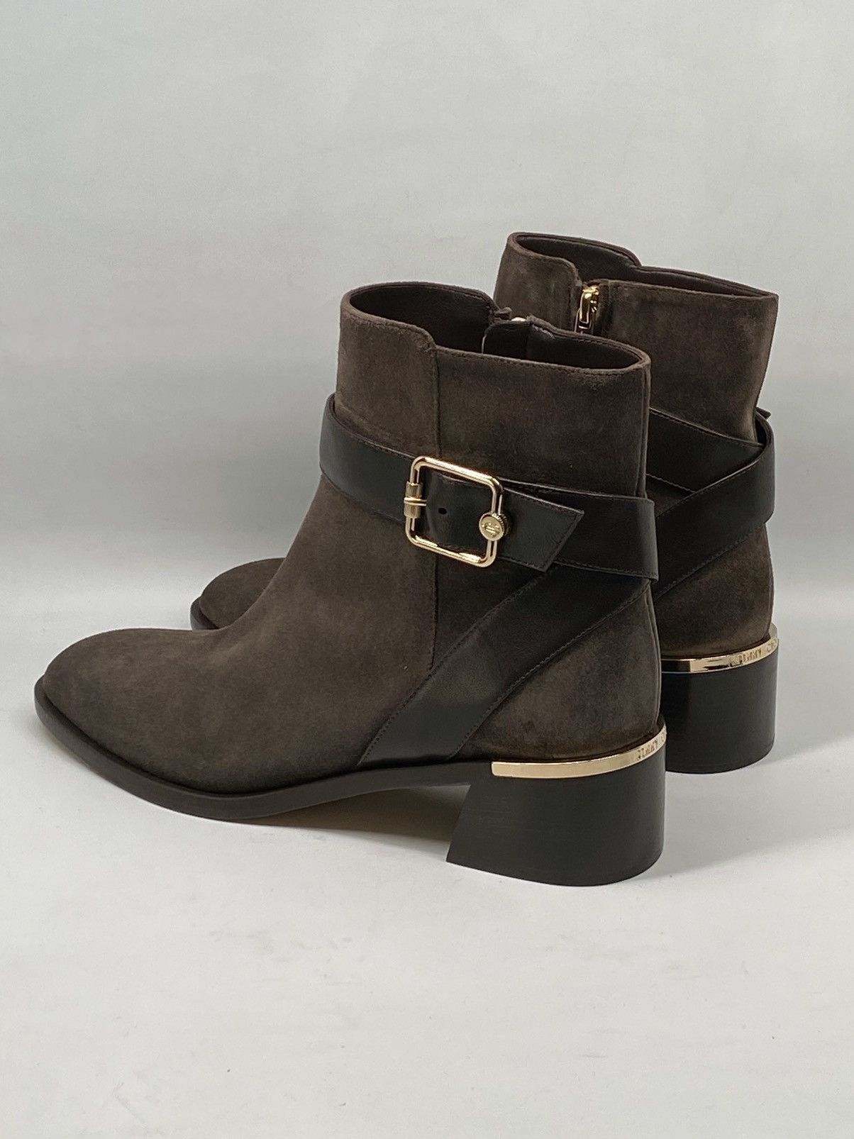 Jimmy Choo Jimmy Choo Clarice 45 Block Heel Suede Booties size 39 Size US 9 / IT 39 - 9 Thumbnail