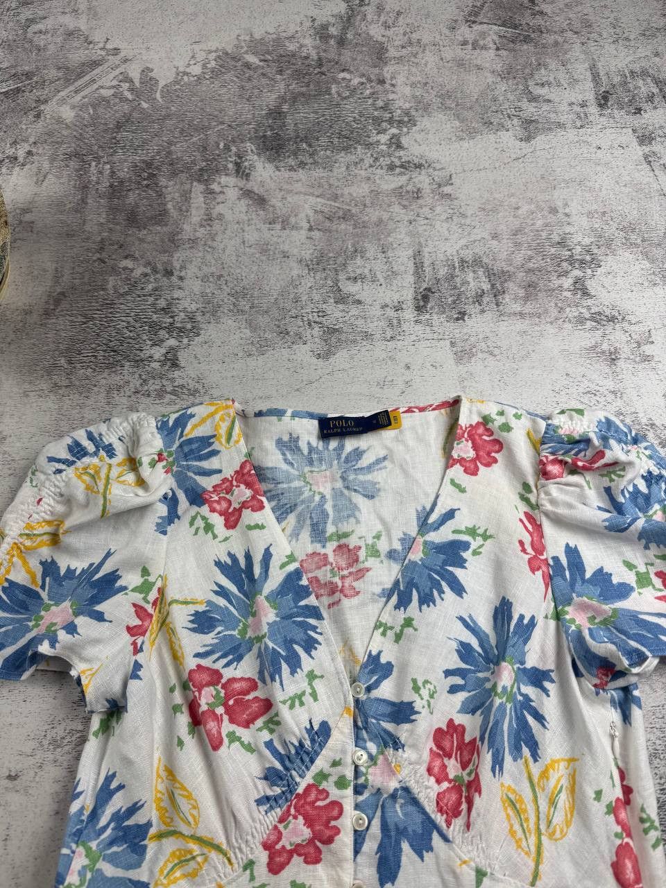 Polo Ralph Lauren Polo Ralph Lauren Tulum Floral Linen Dress Button-Front Min Women’s Designer Size L / US 10 / IT 46 - 9 Thumbnail