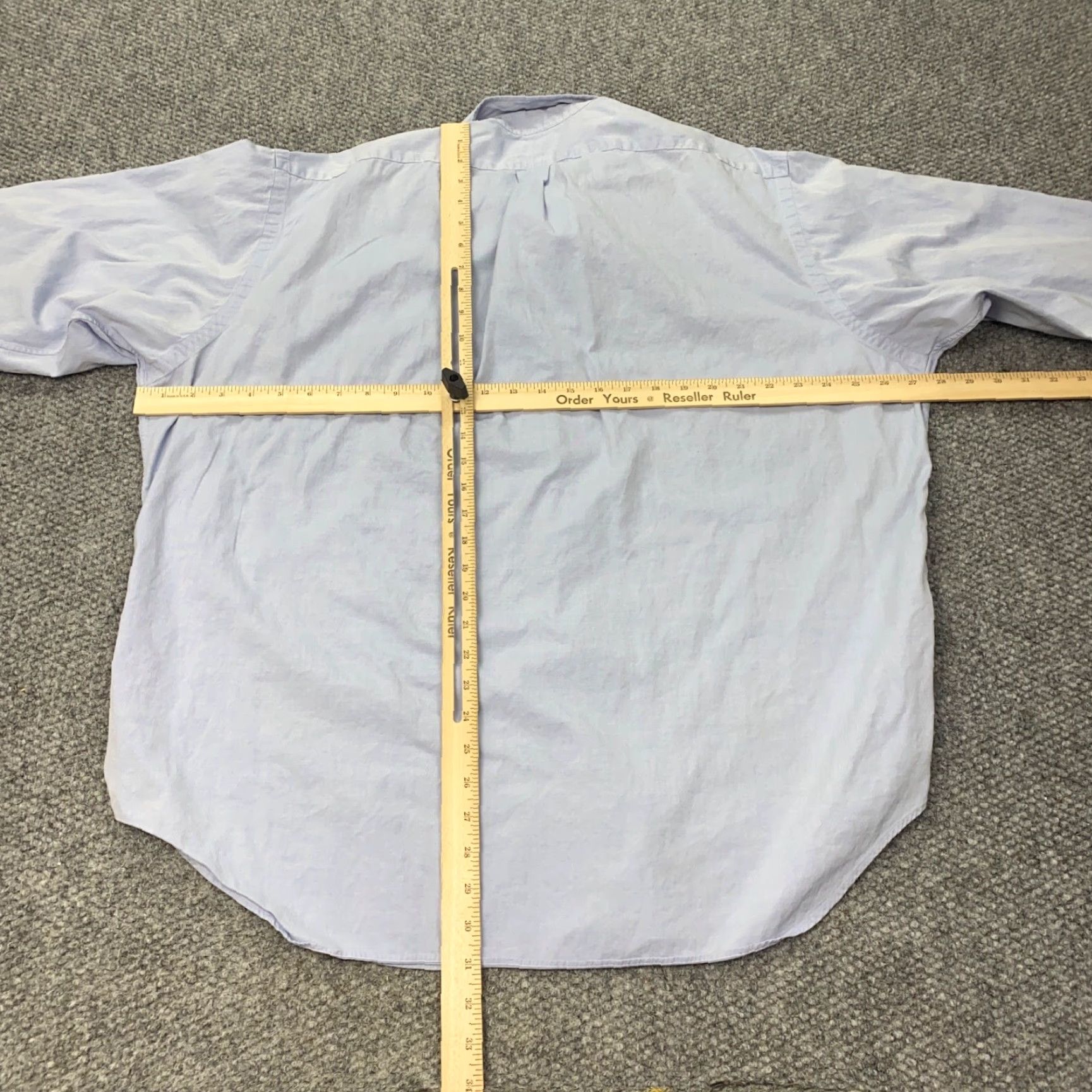Ralph Lauren VINTAGE Ralph Lauren Yarmouth Shirt - Mens 17.5 Blue Striped Button-Down Long Sleeve 90s Size US XL / EU 56 / 4 - 5 Thumbnail