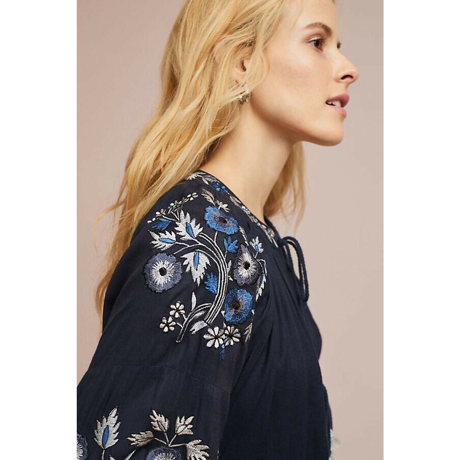 Anthropologie New Anthropologie Embroidered Floral Jacket by Ranna Gill XS Size XS / US 0-2 / IT 36-38 - 3 Thumbnail
