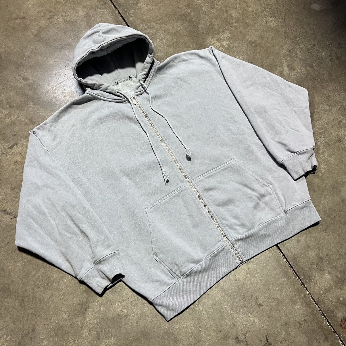 Vintage Vintage Zip Up Hoodie Sweatshirt Heavyweight Faded Boxy Size US XL / EU 56 / 4 - 5 Thumbnail